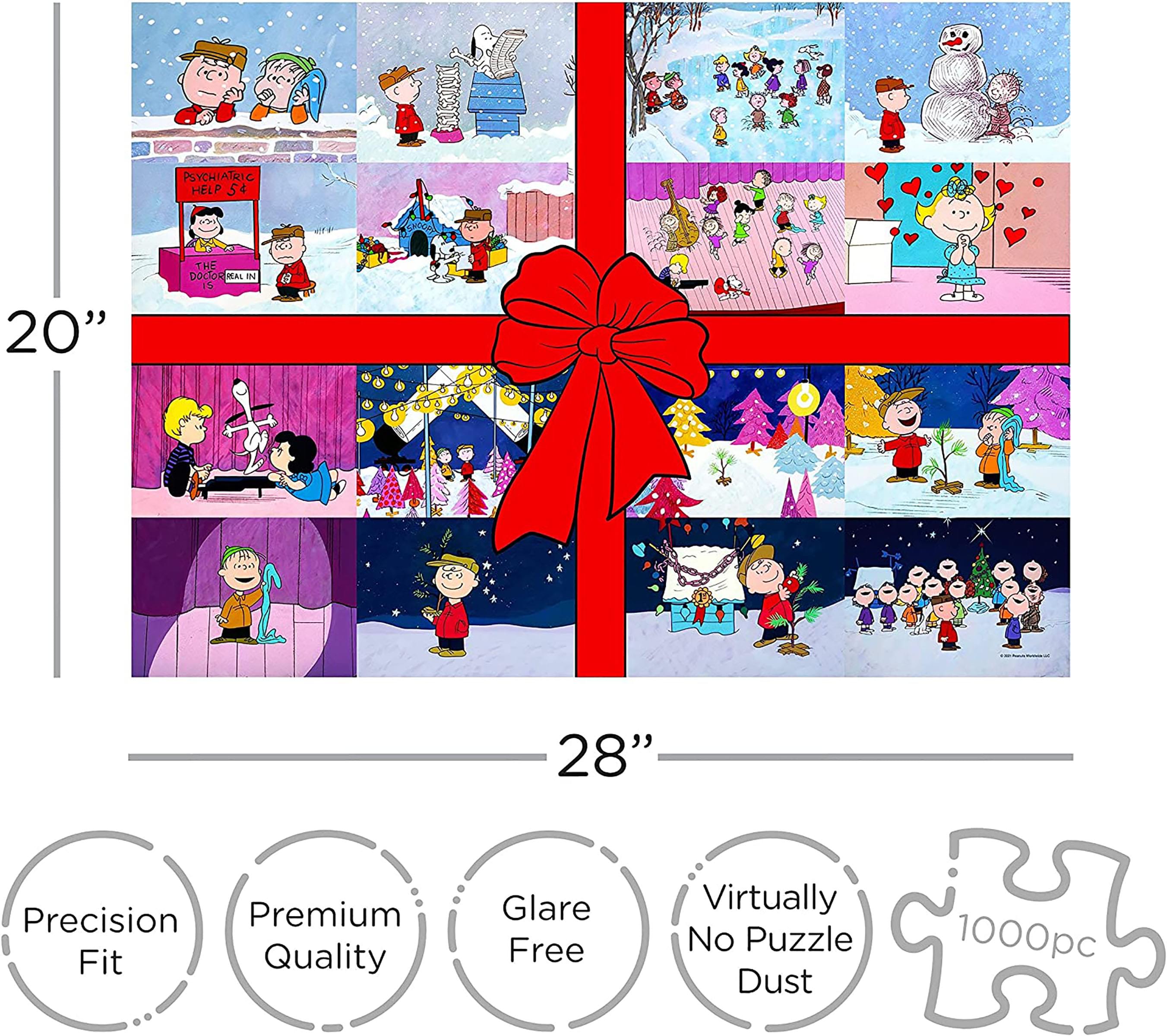 Peanuts Charlie Brown Christmas Present 1000 Piece Jigsaw Puzzle
