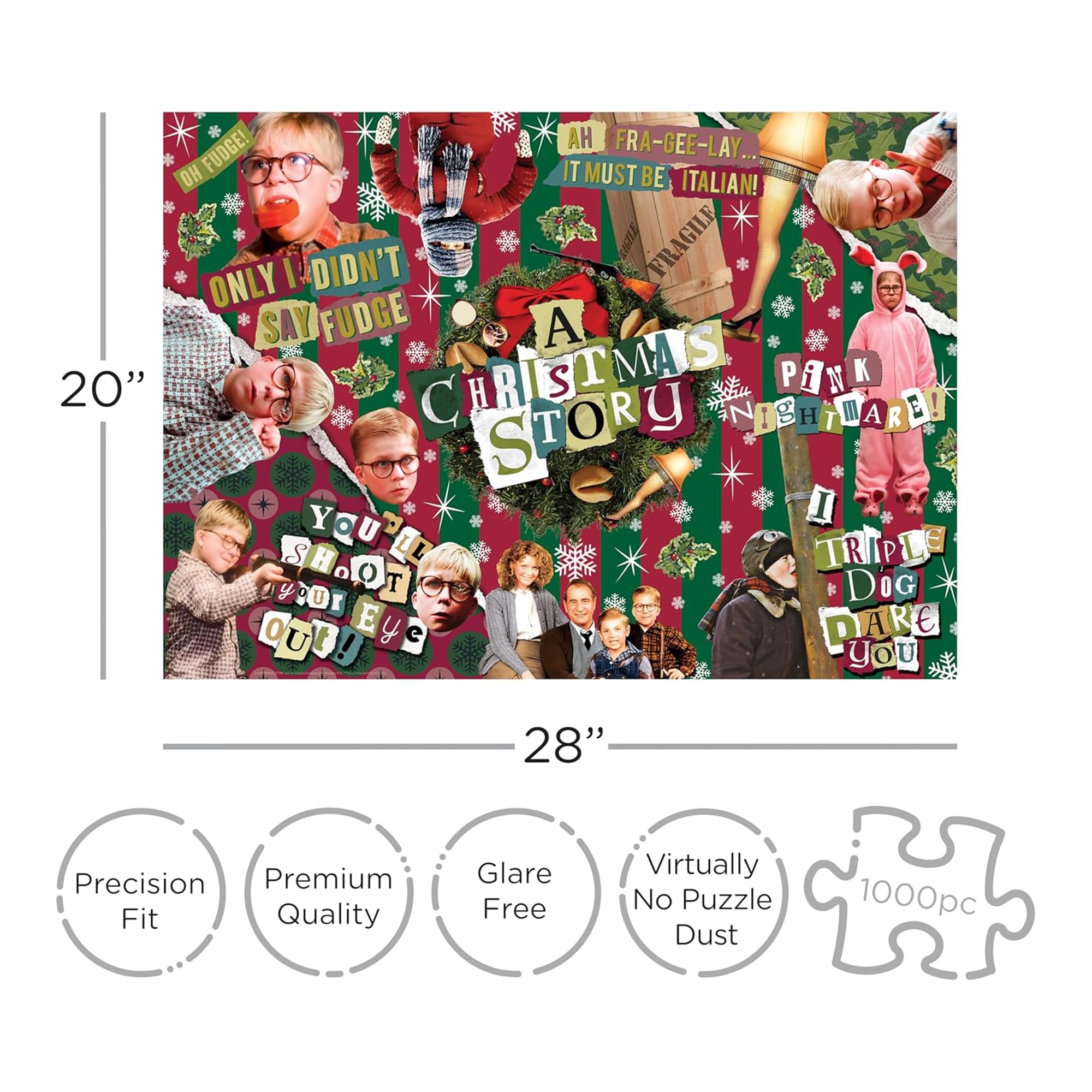 A Christmas Story Wrapping Paper 1000 Piece Jigsaw Puzzle