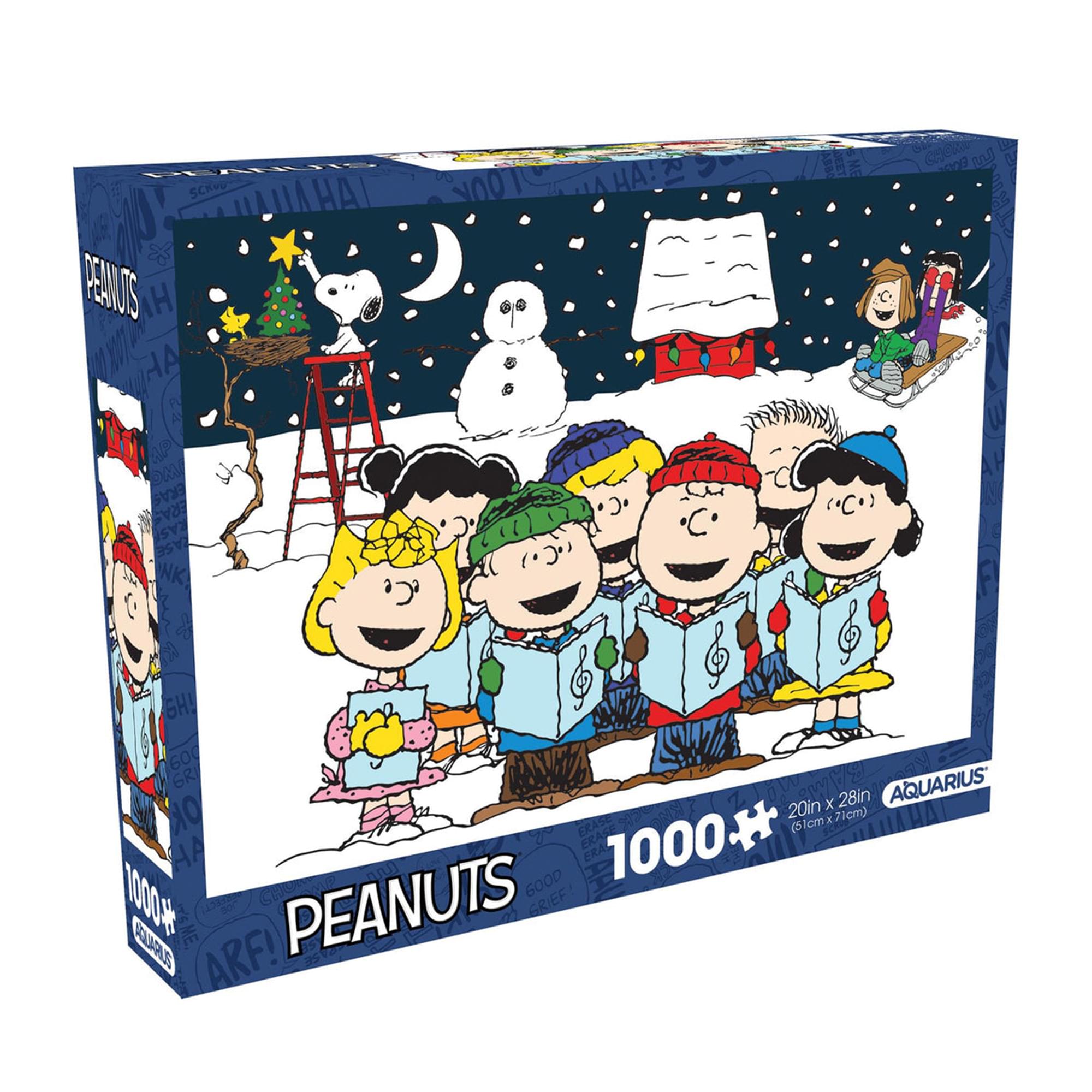 Peanuts Singing Hymns 1000 Piece Glitter Snow Jigsaw Puzzle