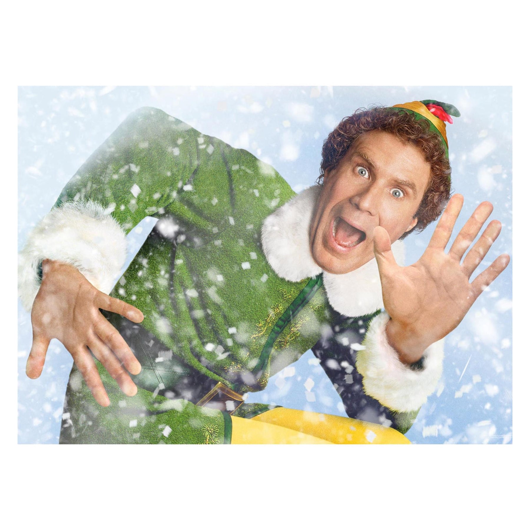 Elf 1000 Piece Glitter Snow Jigsaw Puzzle