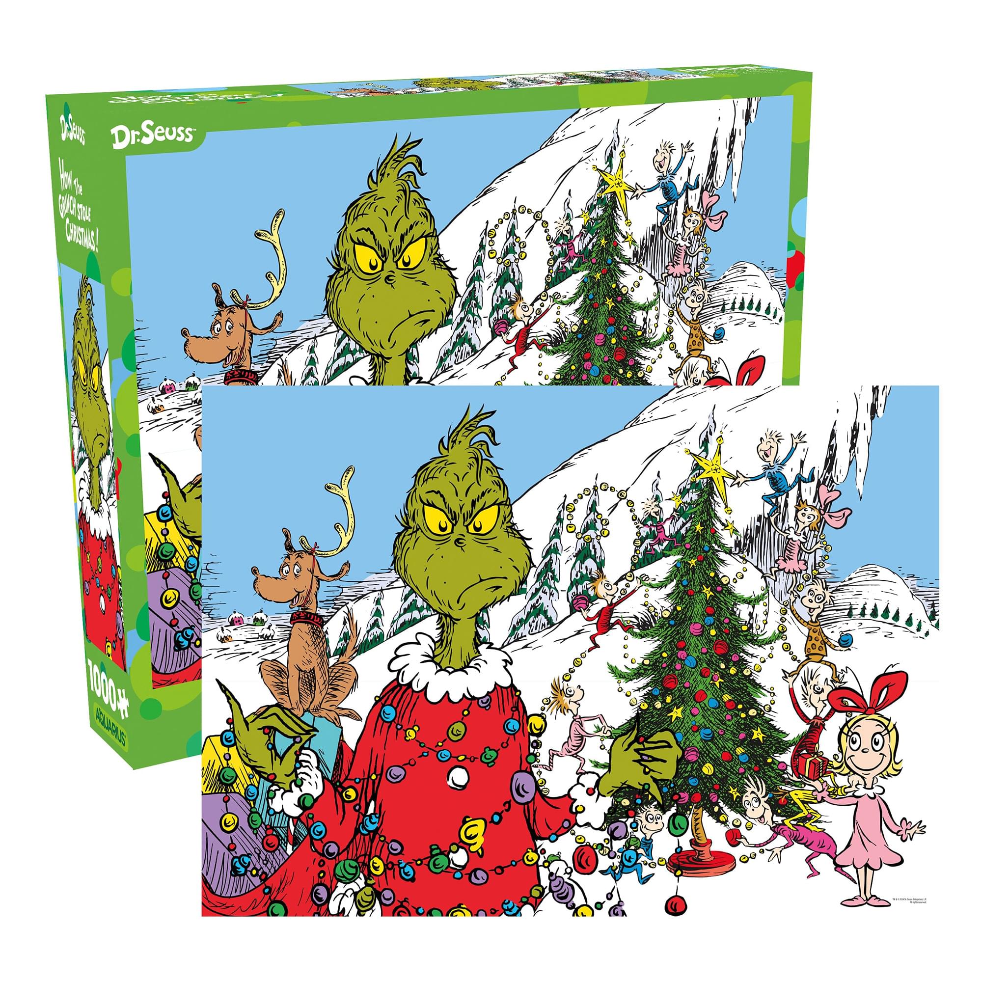 The Grinch Christmas 1000 Piece Glitter Snow Jigsaw Puzzle