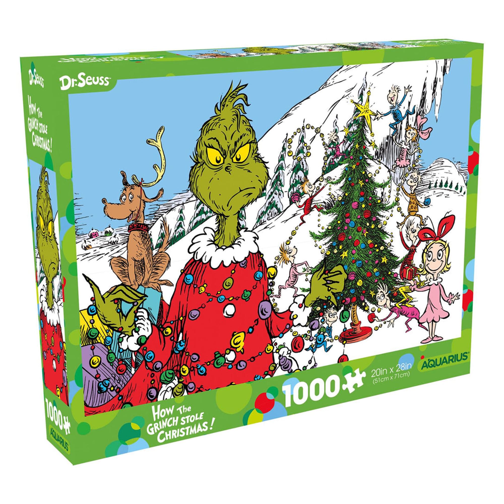 The Grinch Christmas 1000 Piece Glitter Snow Jigsaw Puzzle