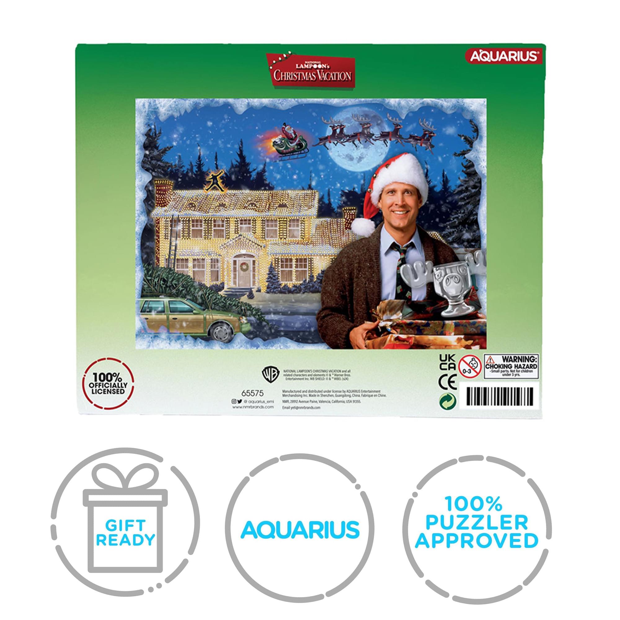 Christmas Vacation 1000 Piece Glitter Snow Jigsaw Puzzle