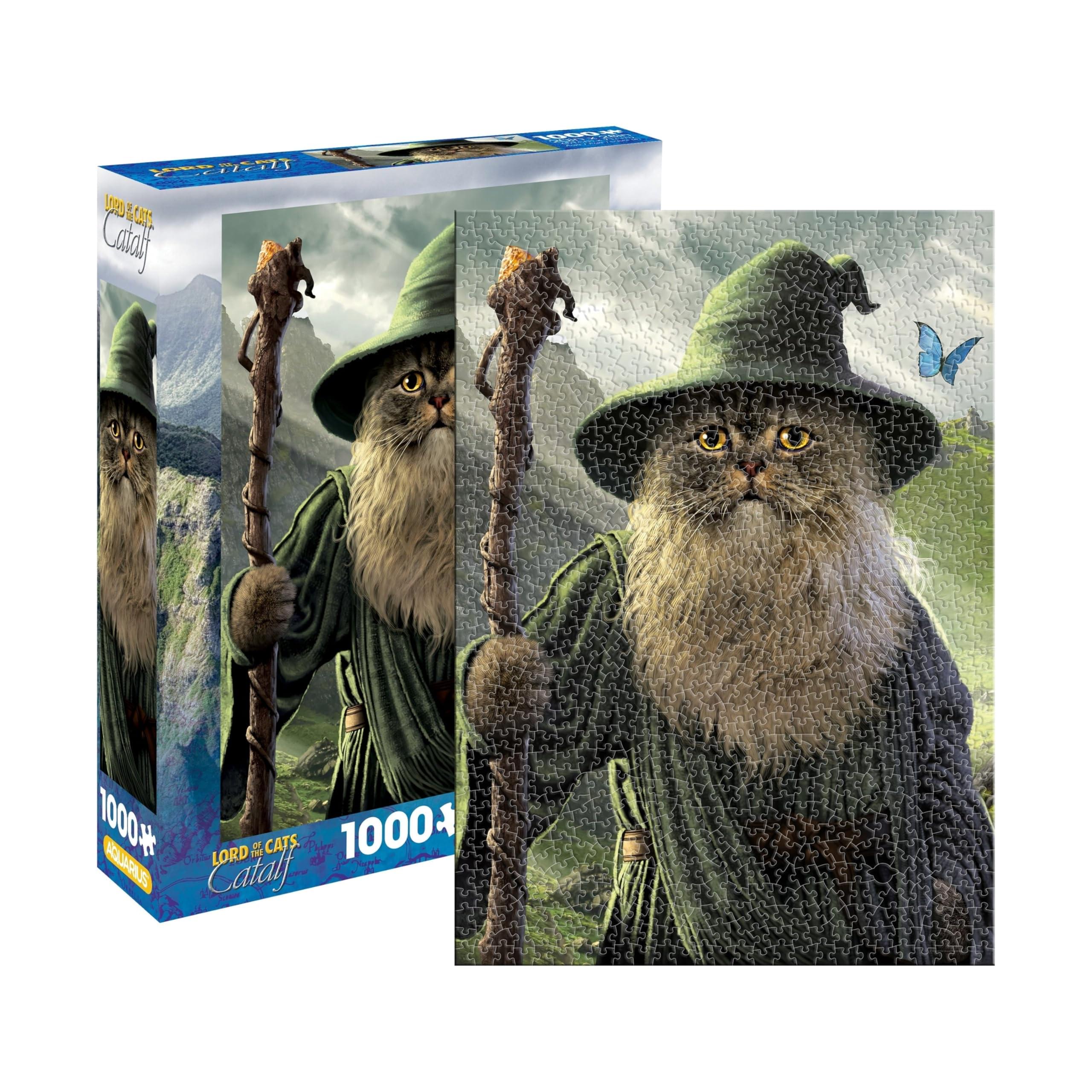 Lord of the Cats Catdalf 1000 Piece Jigsaw Puzzle