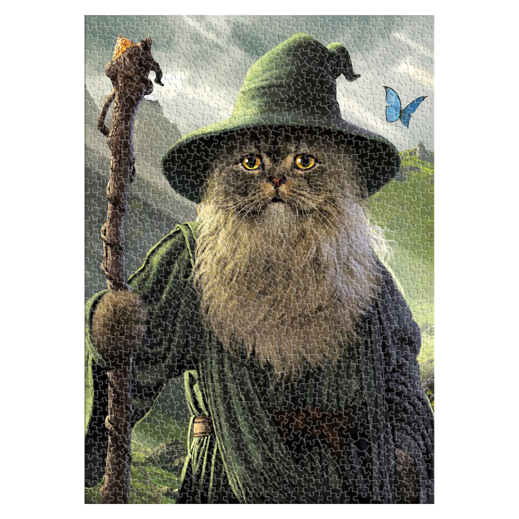 Lord of the Cats Catdalf 1000 Piece Jigsaw Puzzle