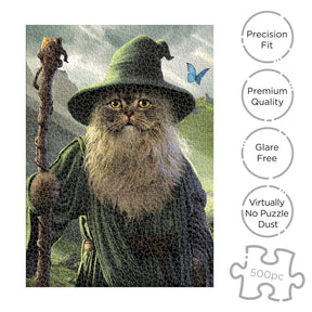 Lord of the Cats Catdalf 1000 Piece Jigsaw Puzzle