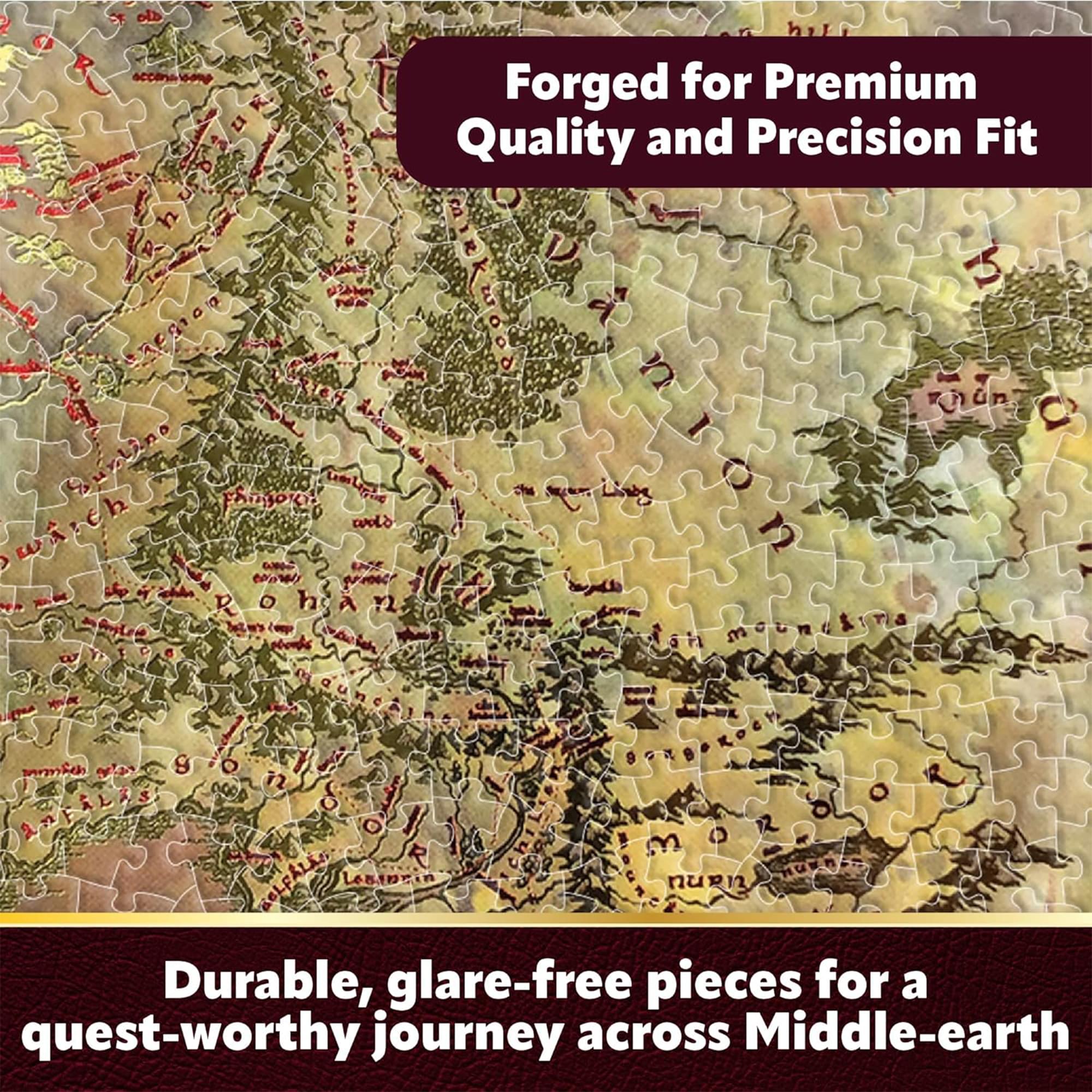 The Lord of the Rings Middle-earth Map 1000-Piece Jigsaw Puzzle