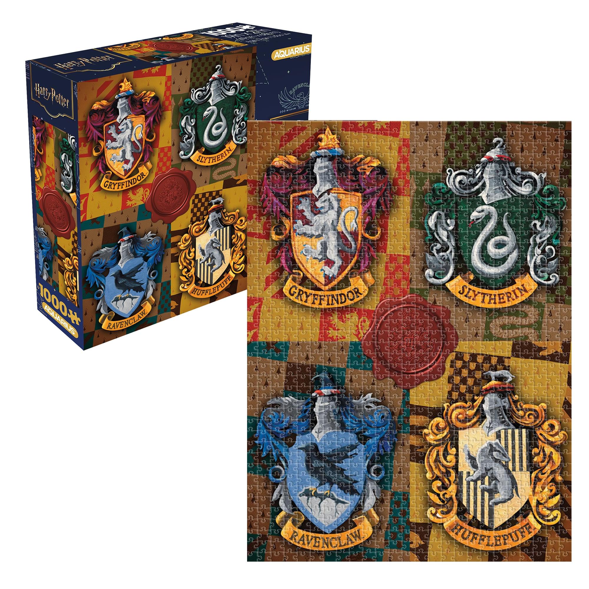 Harry Potter Hogwarts House Crests 1000-Piece Jigsaw Puzzle