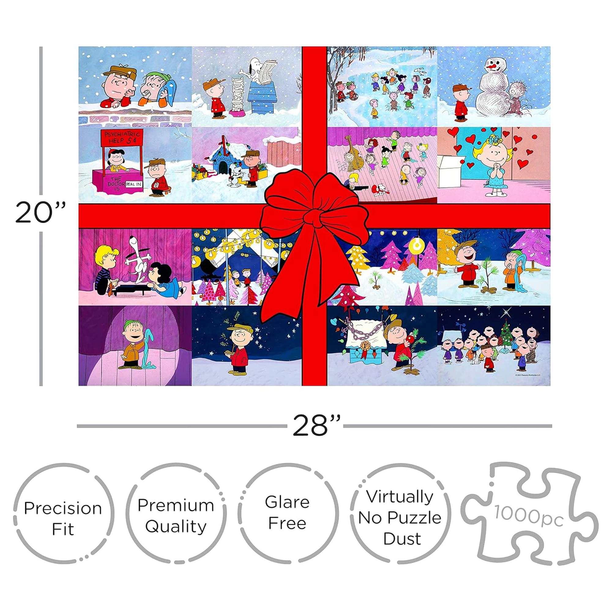 Peanuts Charlie Brown Christmas 1000-Piece Jigsaw Puzzle