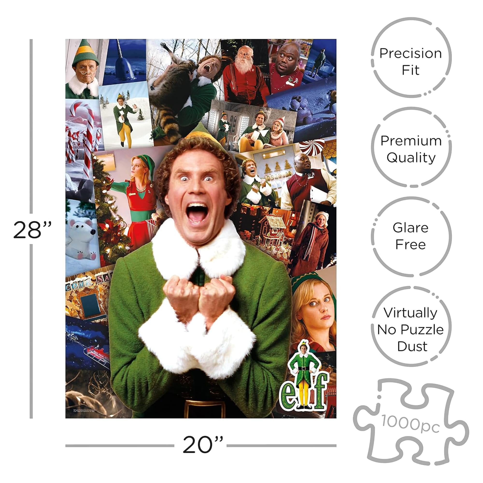Elf Collage 1000-Piece Jigsaw Puzzle