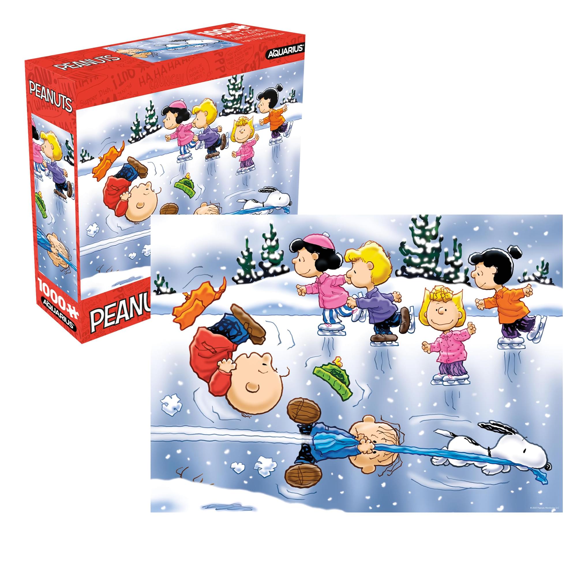 Peanuts Ice Skating 1000-Piece Jigsaw Puzzle