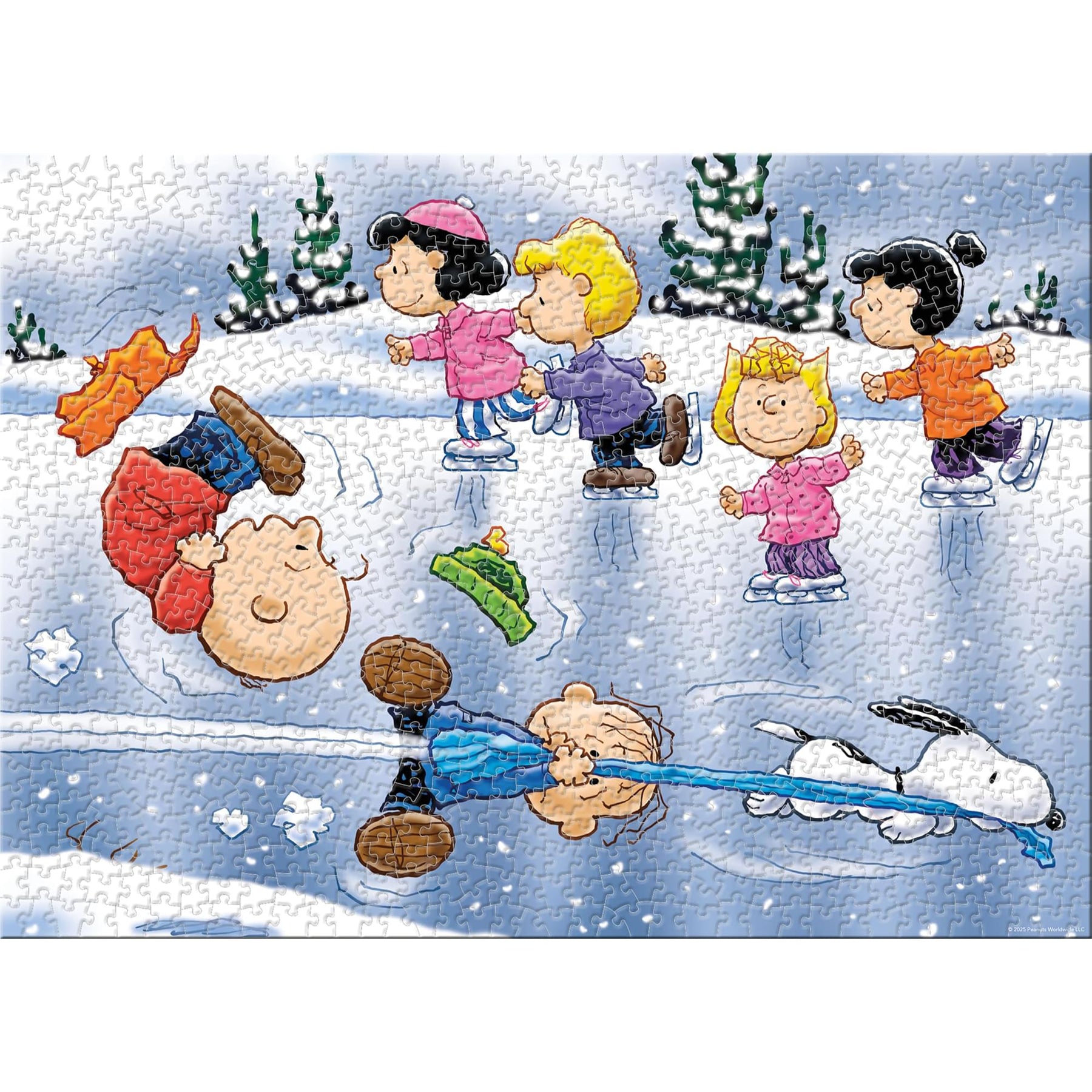 Peanuts Ice Skating 1000-Piece Jigsaw Puzzle