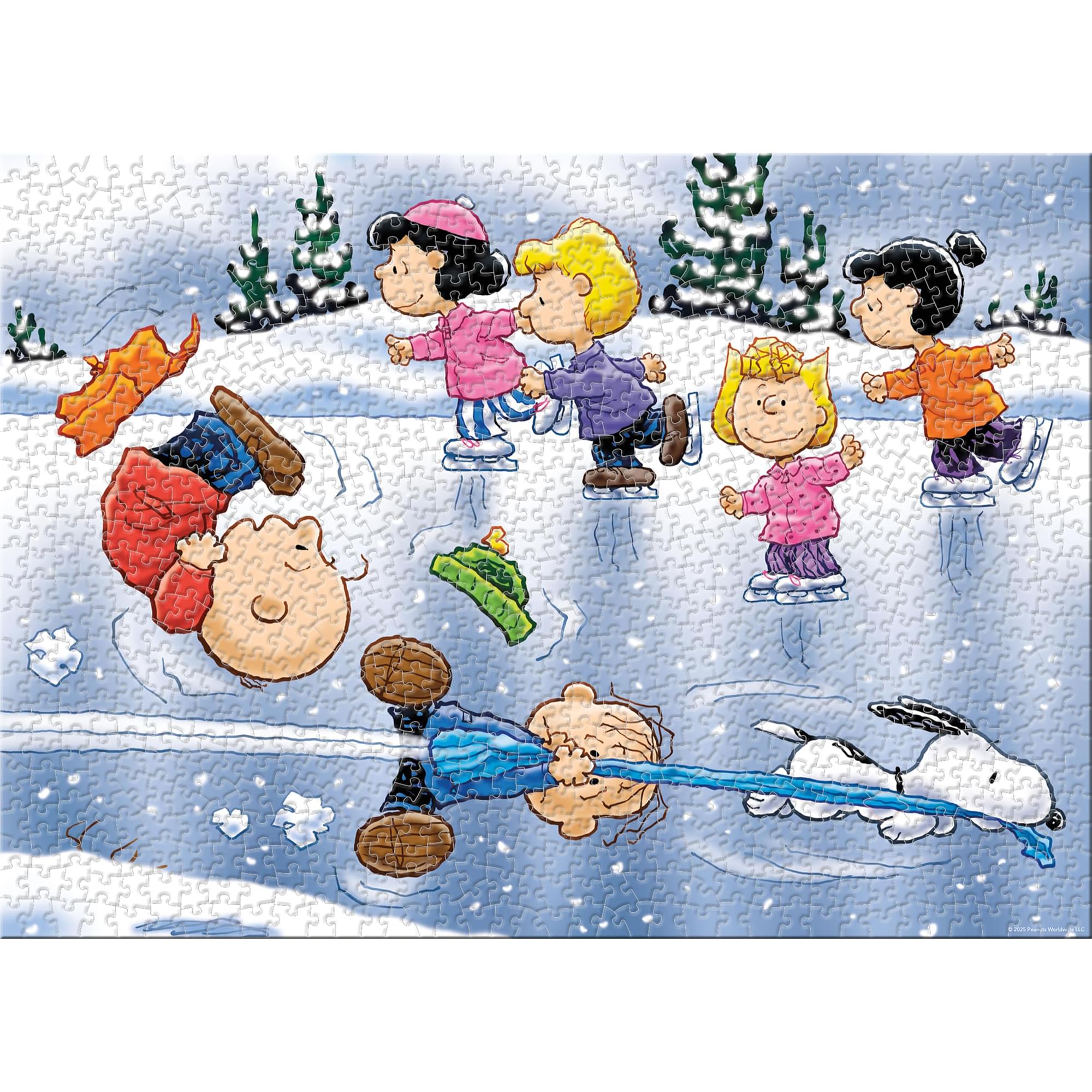 Peanuts Ice Skating 1000-Piece Jigsaw Puzzle