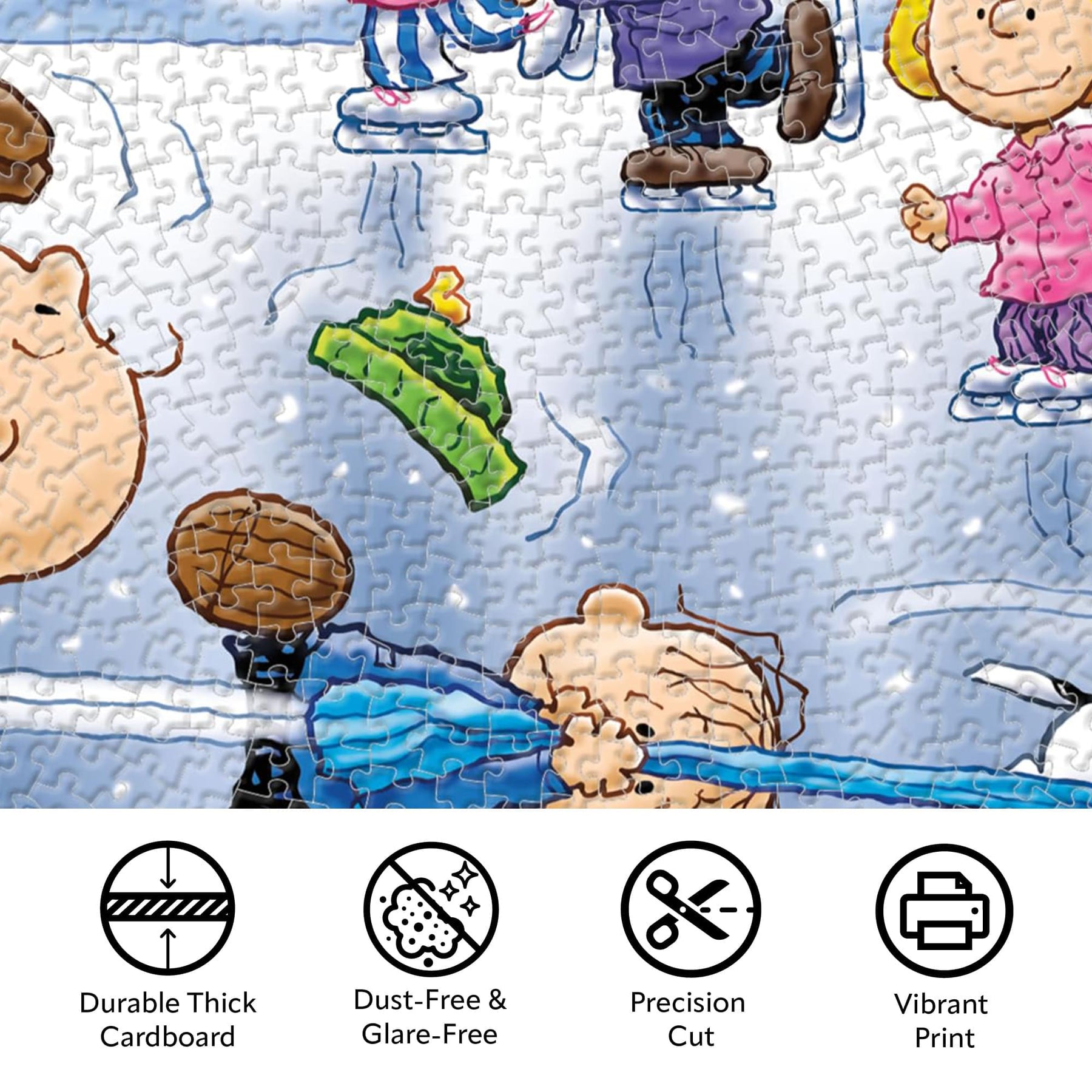Peanuts Ice Skating 1000-Piece Jigsaw Puzzle