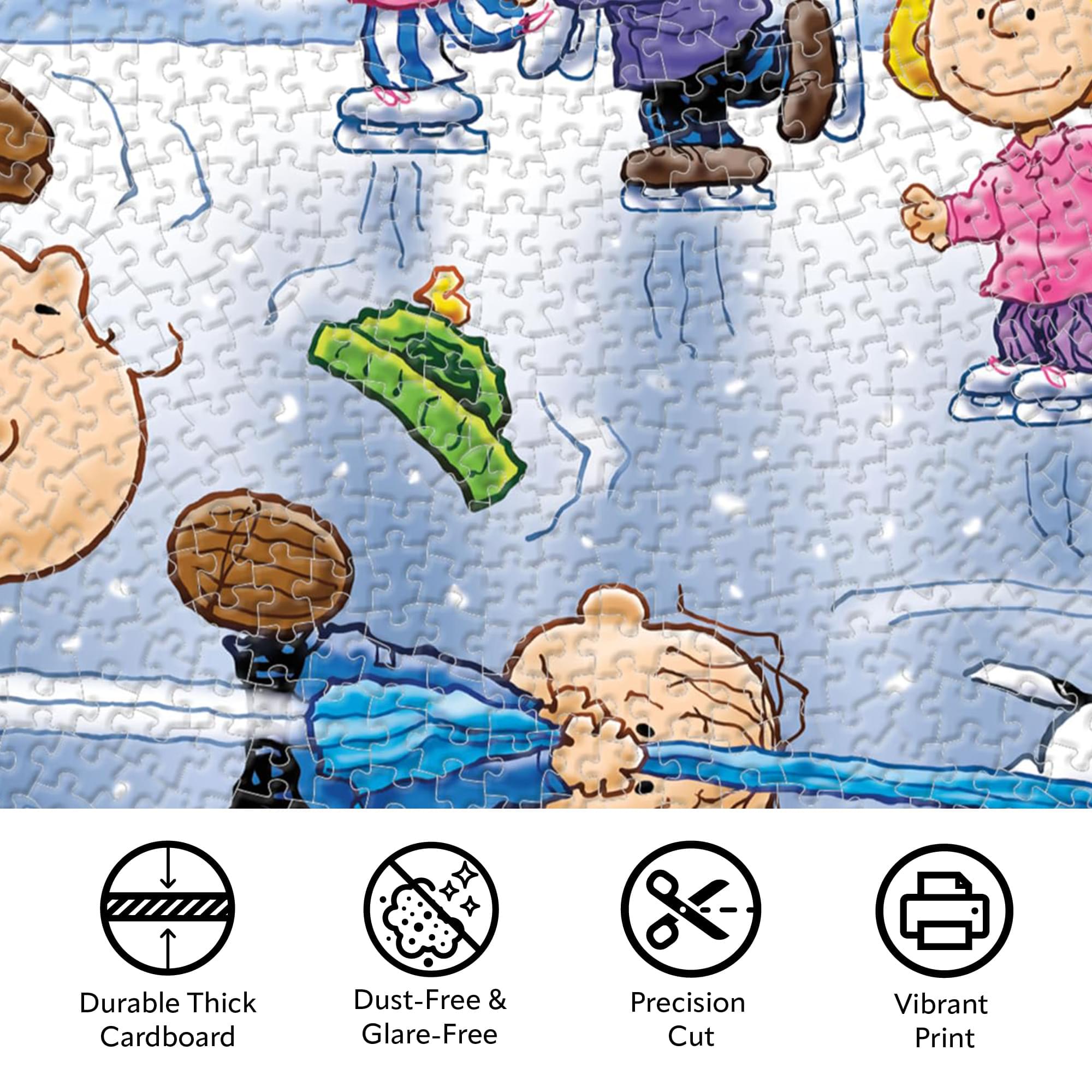 Peanuts Ice Skating 1000-Piece Jigsaw Puzzle