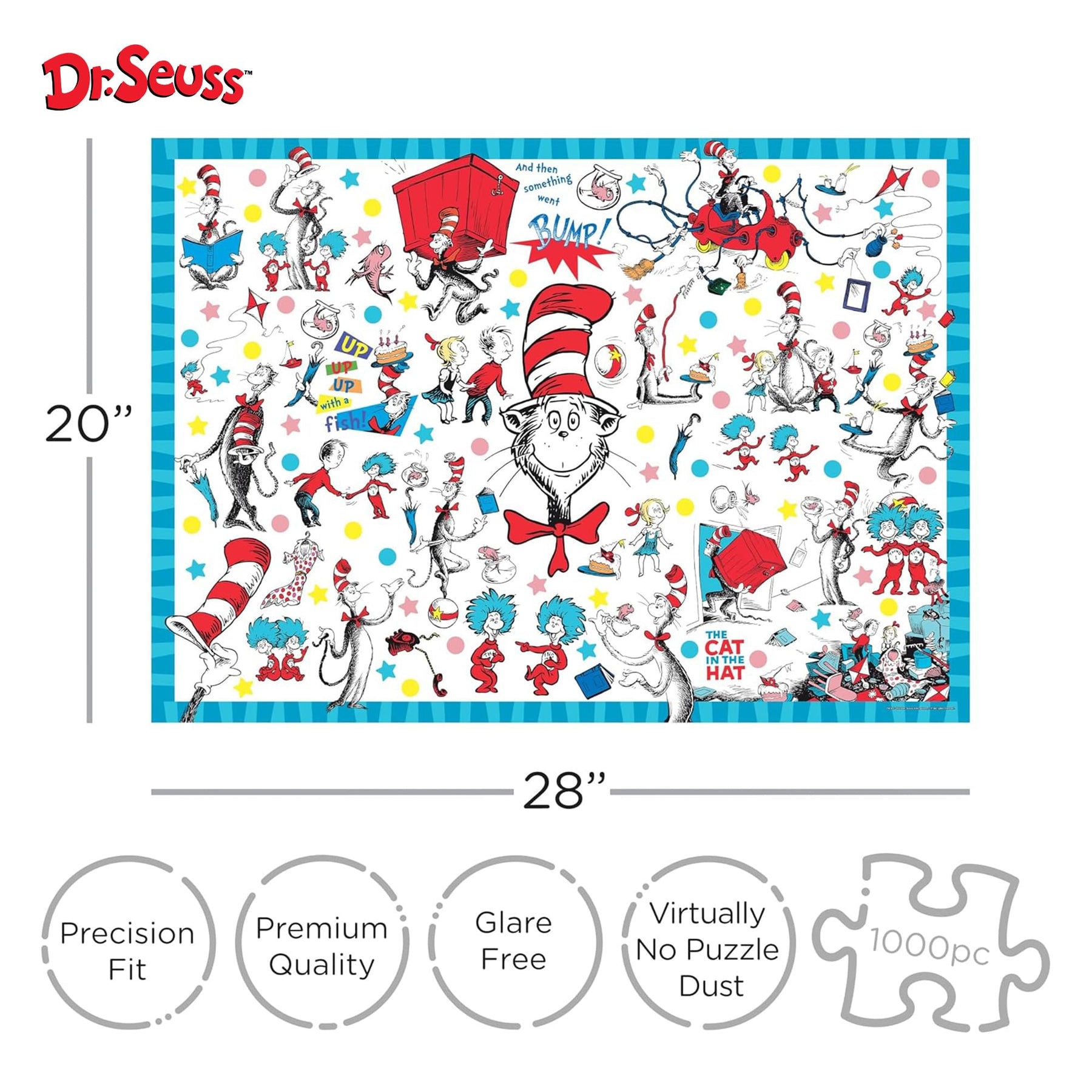 Dr. Seuss The Cat in The Hat 1000-Piece Jigsaw Puzzle
