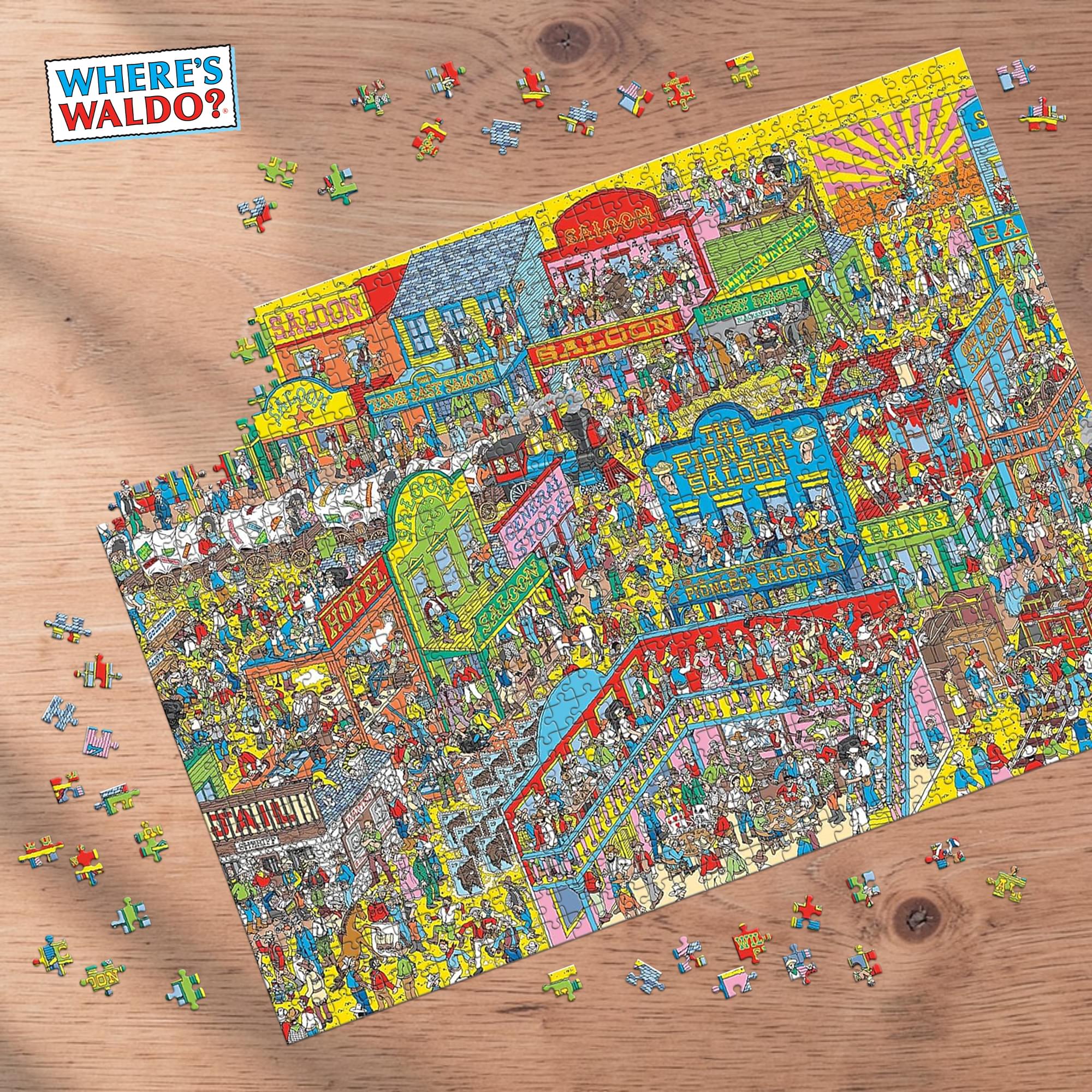 Where's Waldo Wild Wild West 1000-Piece Jigsaw Puzzle