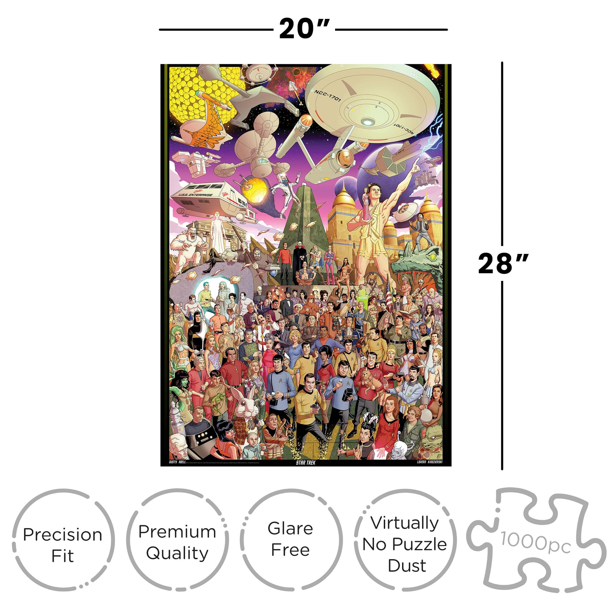 Star Trek Cast Collage 1000-Piece Jigsaw Puzzle