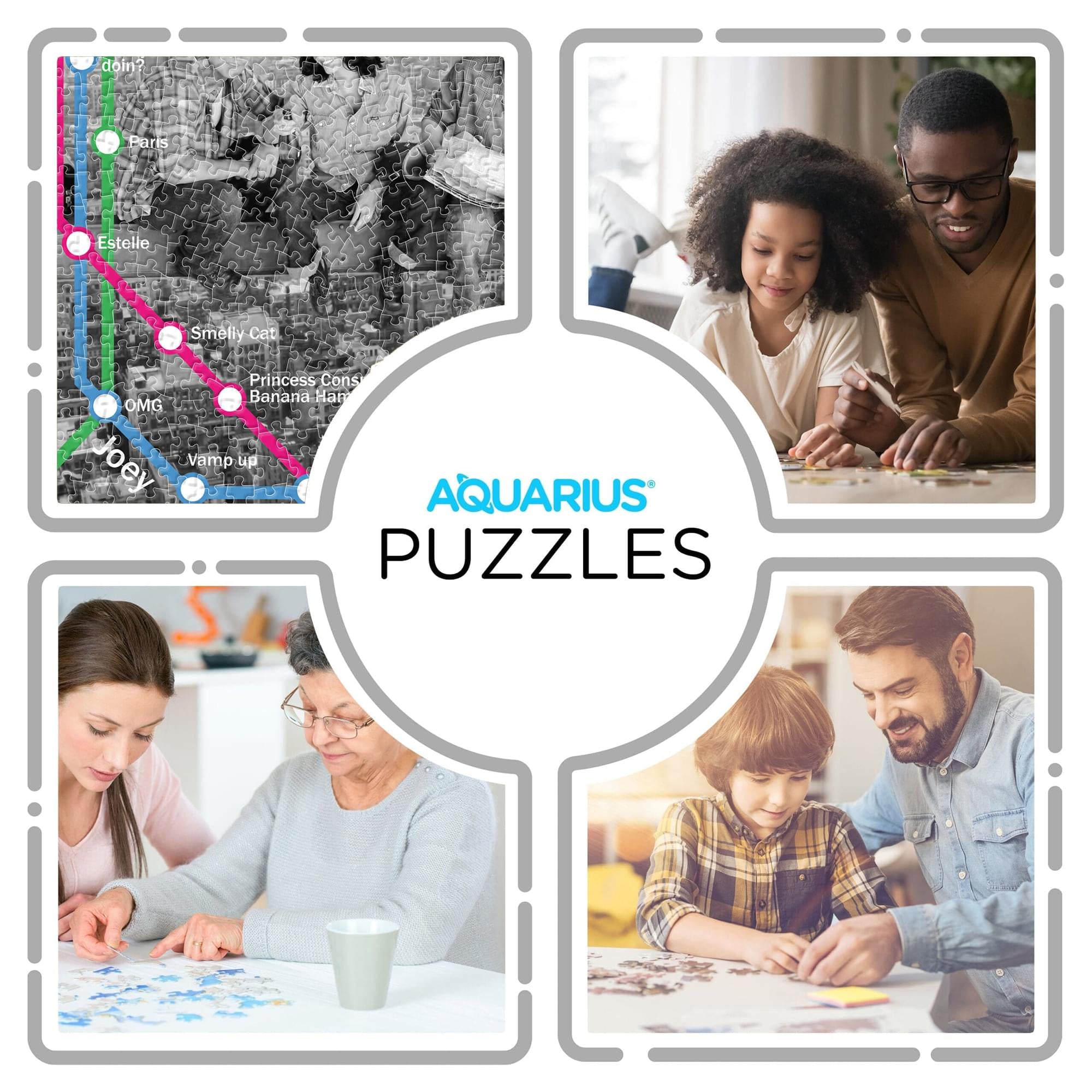 Friends Subway Map 1000-Piece Jigsaw Puzzle