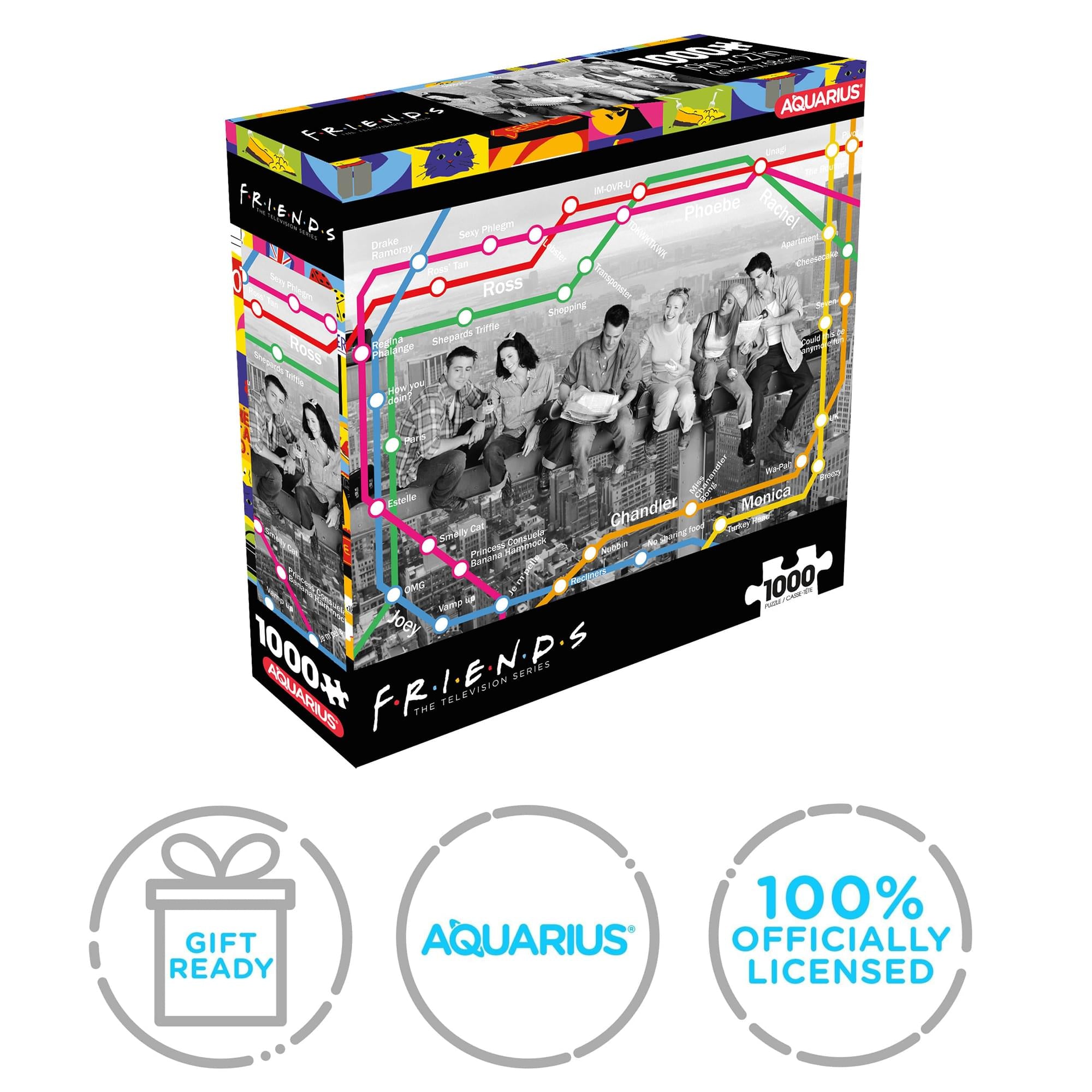 Friends Subway Map 1000-Piece Jigsaw Puzzle