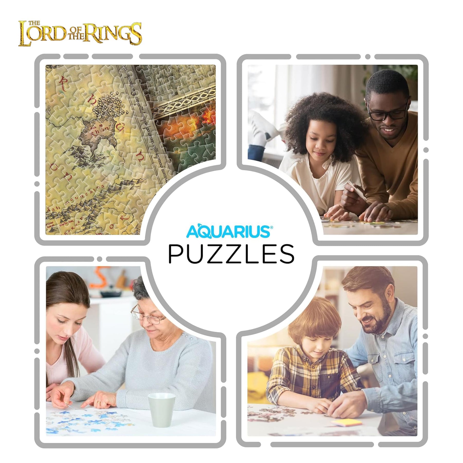 The Lord Of The Rings Map 1000-Piece Jigsaw Puzzle
