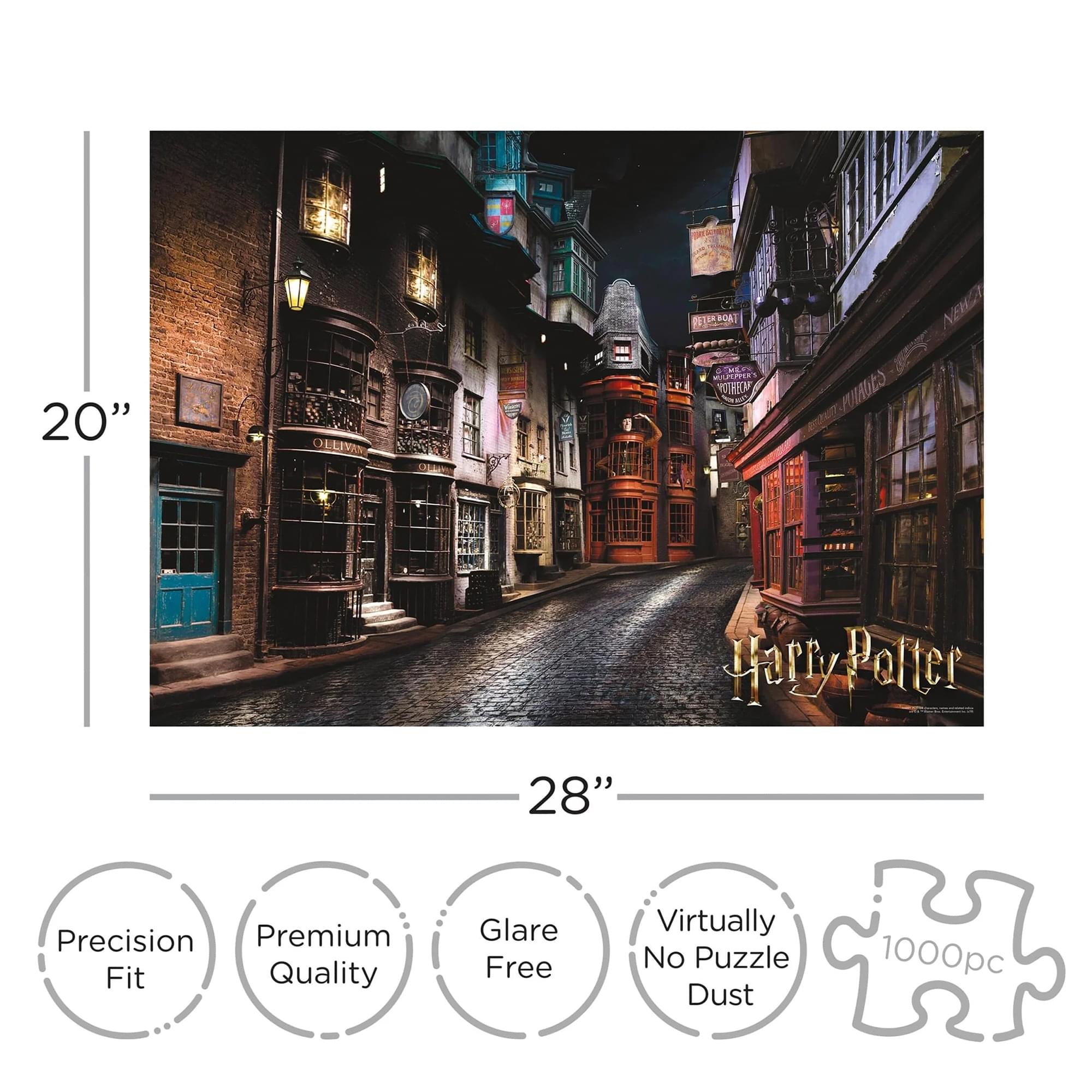Harry Potter Diagon Alley 1000-Piece Jigsaw Puzzle