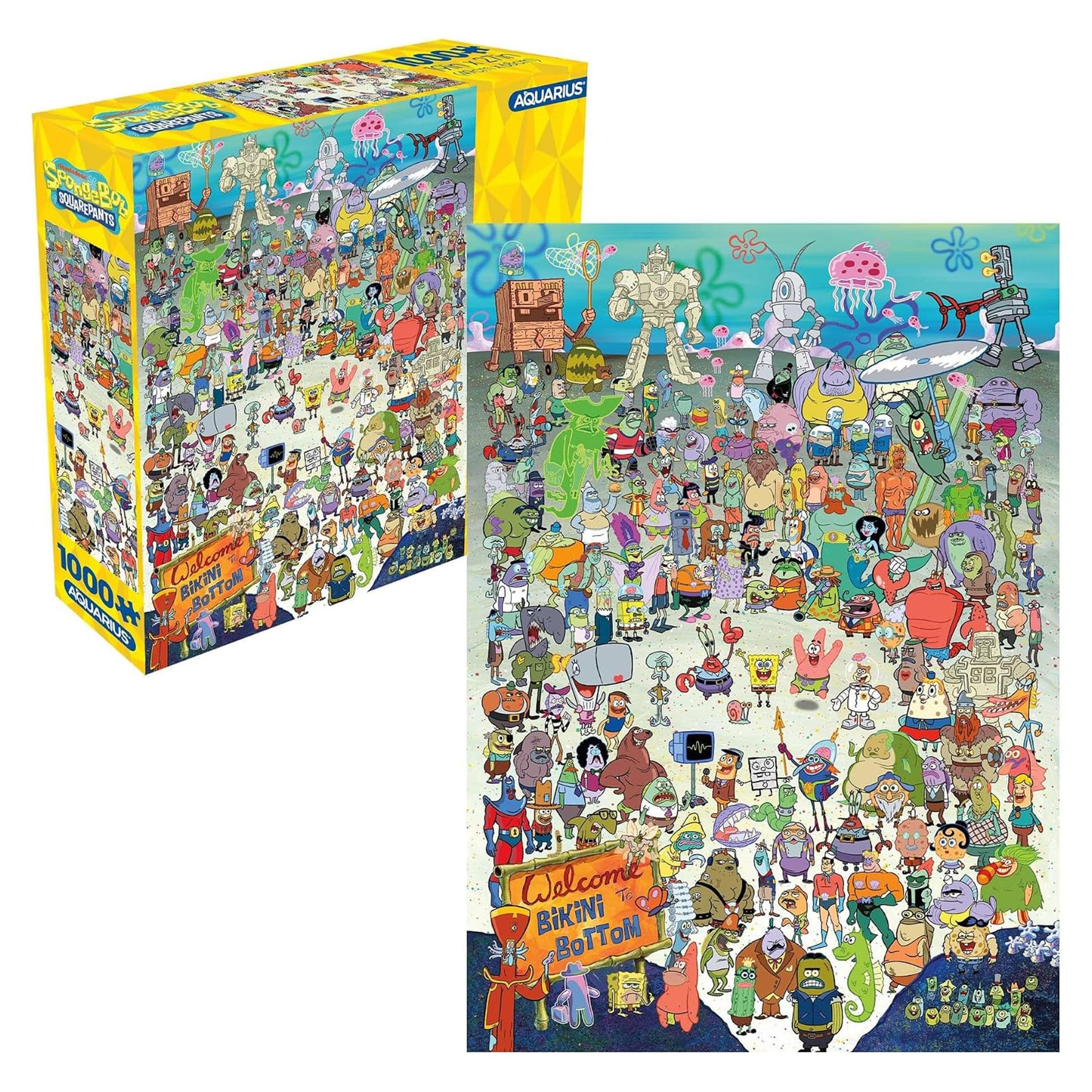 Nickelodeon SpongeBob SquarePants Cast 1000-Piece Jigsaw Puzzle