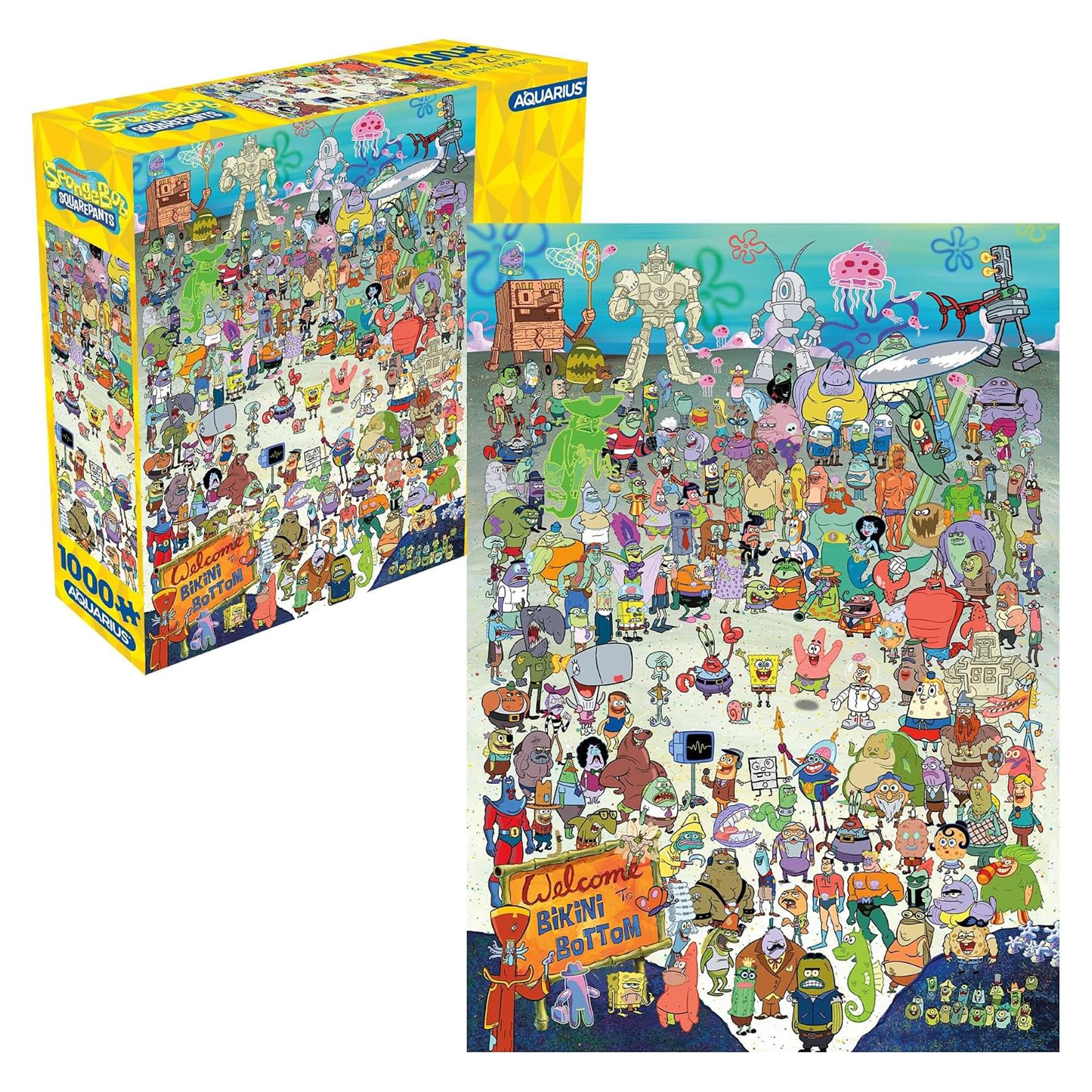 Nickelodeon SpongeBob SquarePants Cast 1000-Piece Jigsaw Puzzle