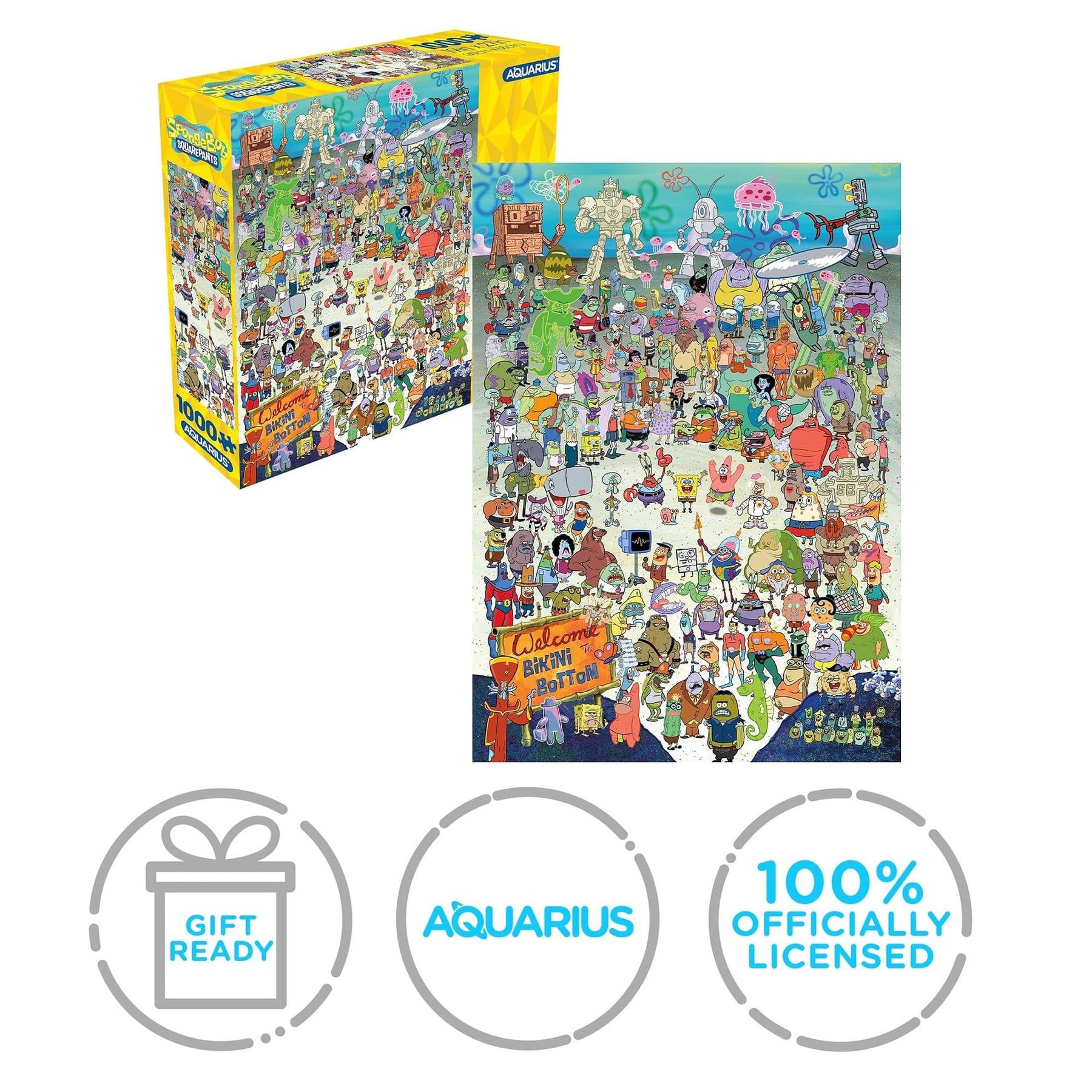 Nickelodeon SpongeBob SquarePants Cast 1000-Piece Jigsaw Puzzle