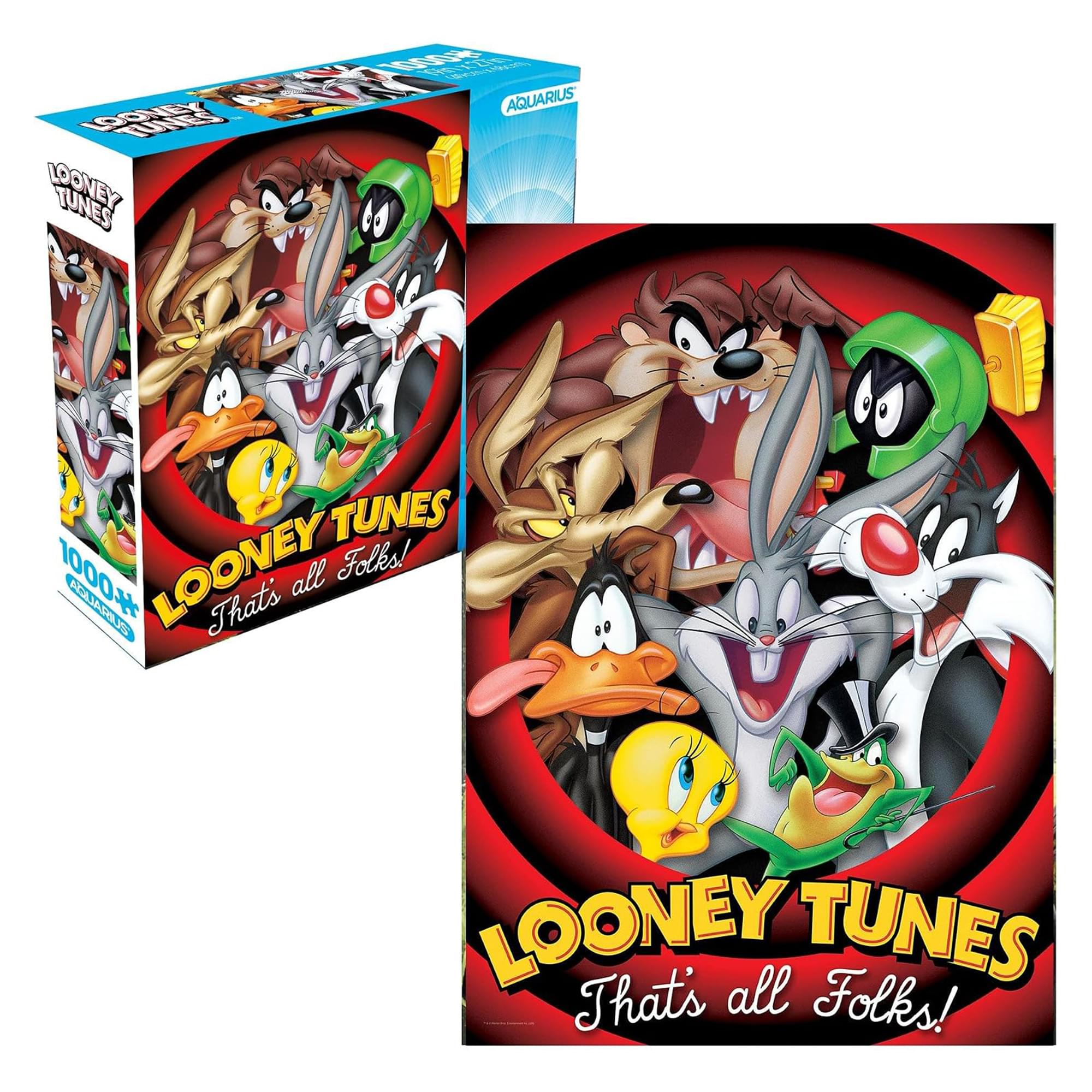 Looney Tunes "That's All Folks" 1000-Piece Jigsaw Puzzle