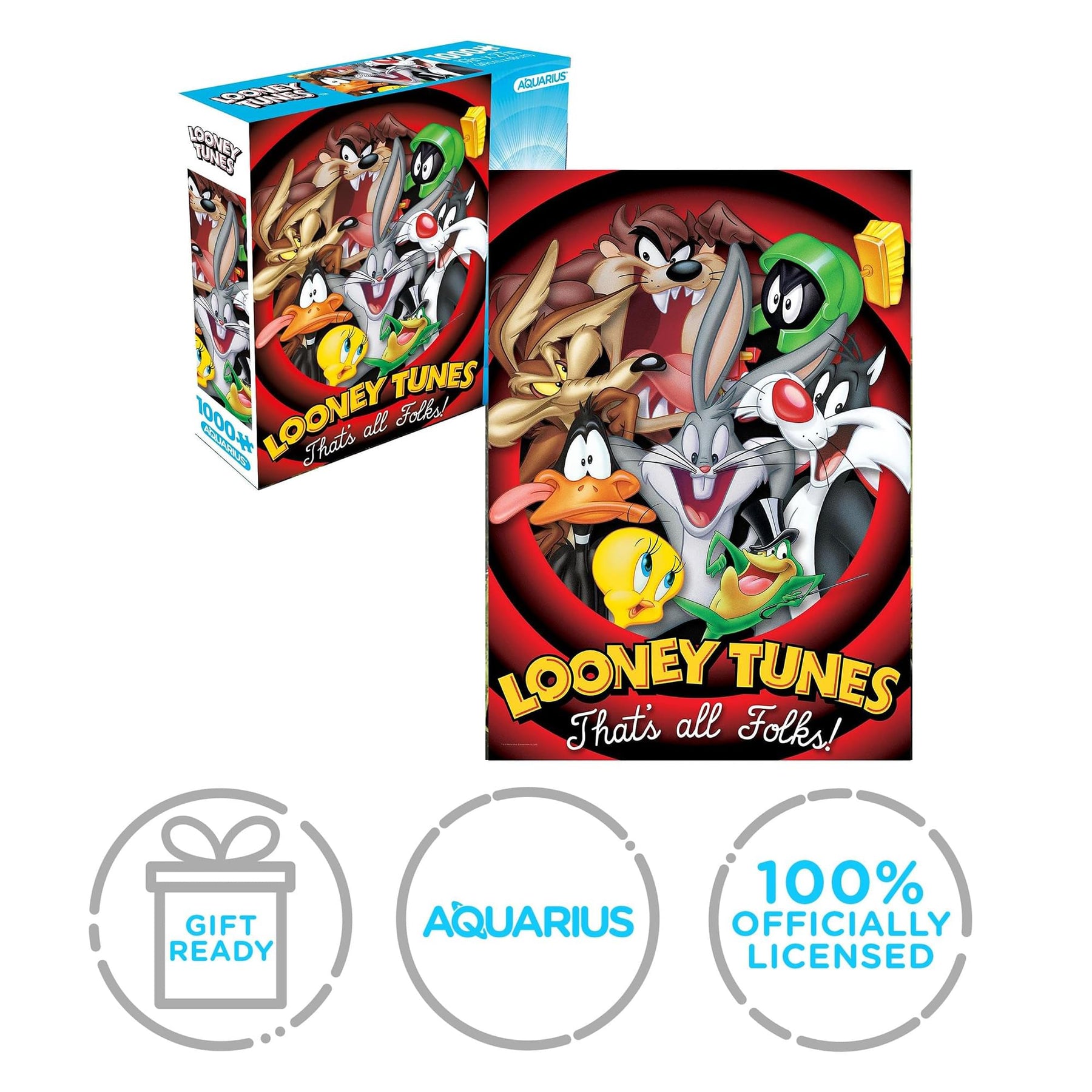 Looney Tunes "That's All Folks" 1000-Piece Jigsaw Puzzle