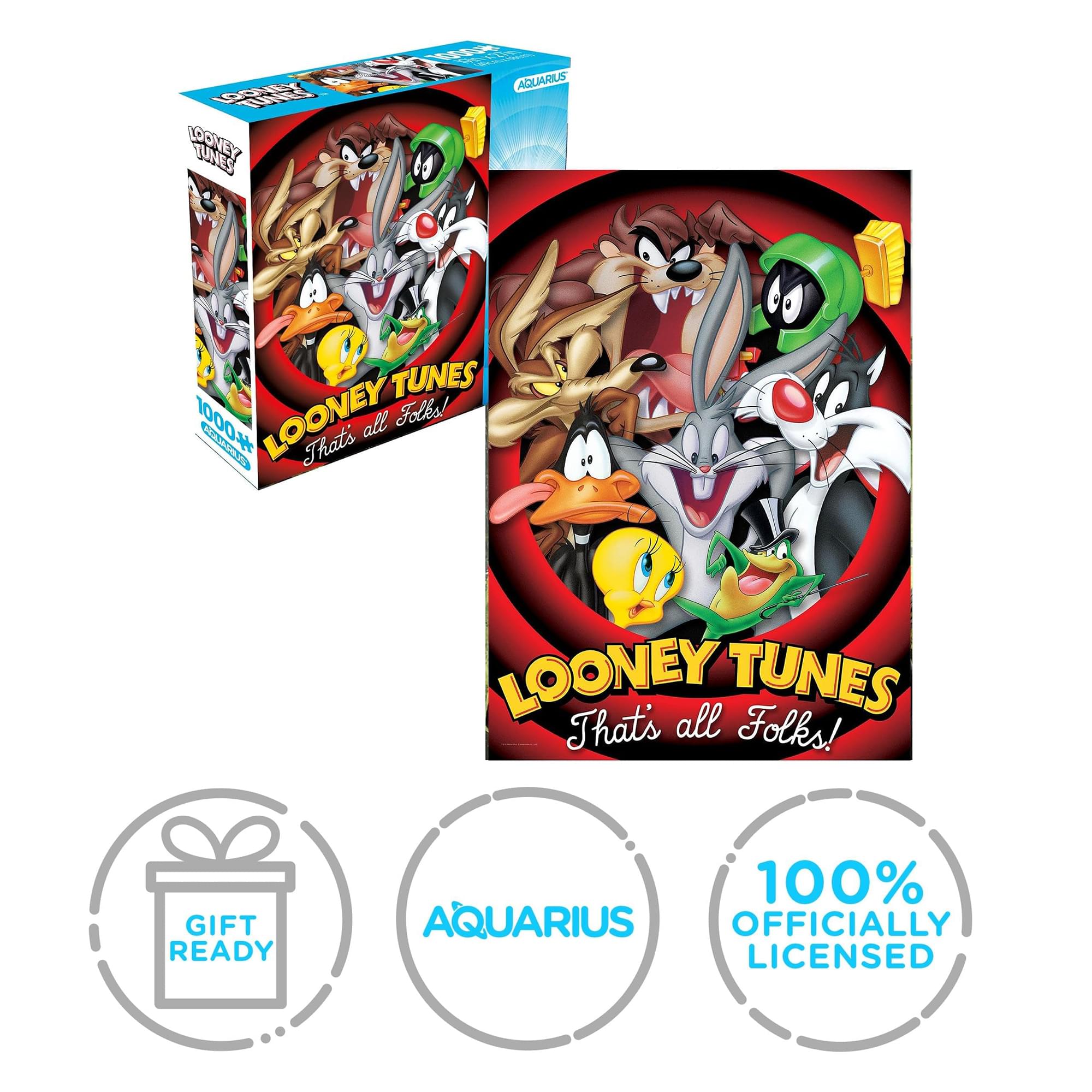 Looney Tunes "That's All Folks" 1000-Piece Jigsaw Puzzle
