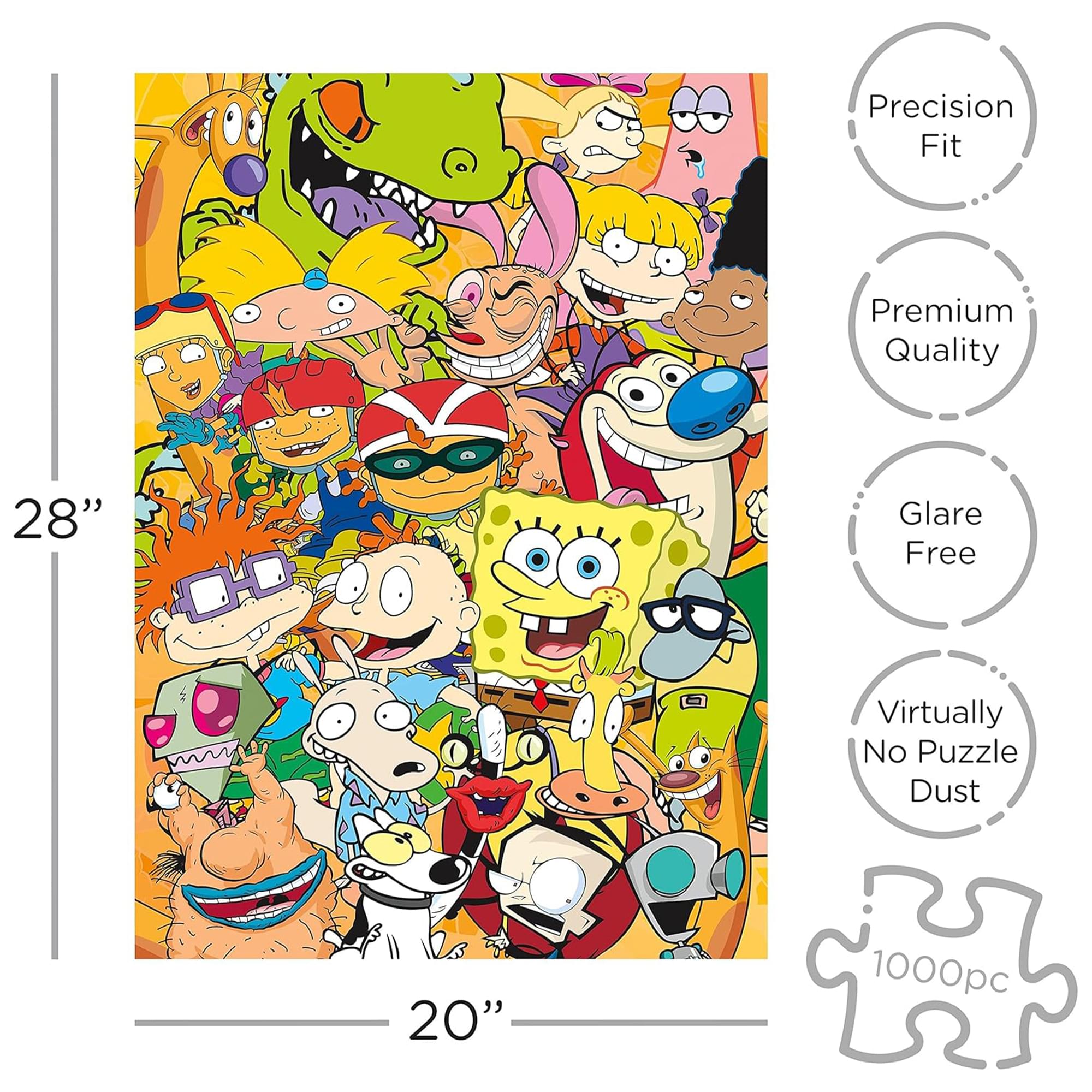 Nickelodeon Characters 1000-Piece Jigsaw Puzzle