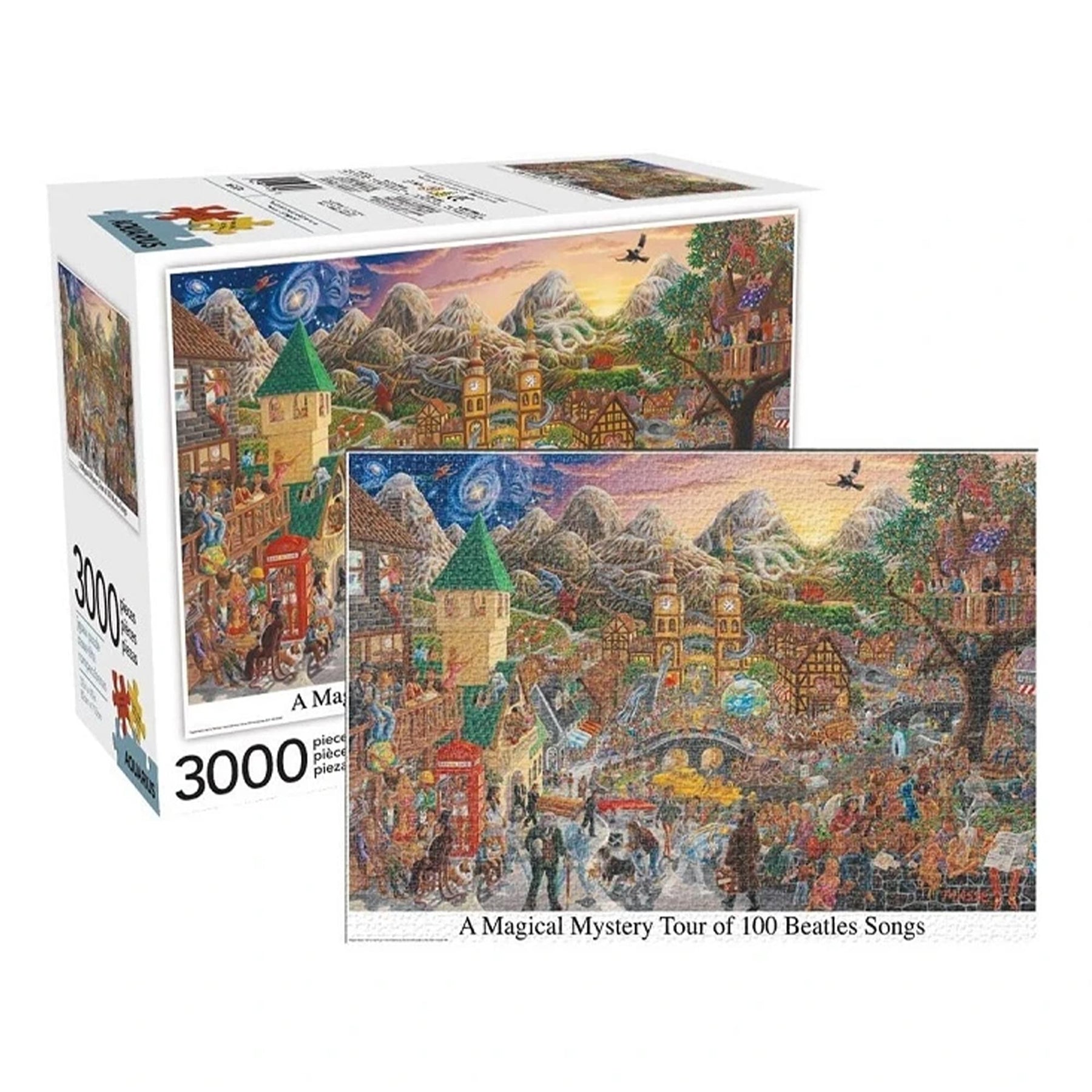 The Beatles Magical Mystery Tour of 100 Songs 3000 Piece Jigsaw Puzzle