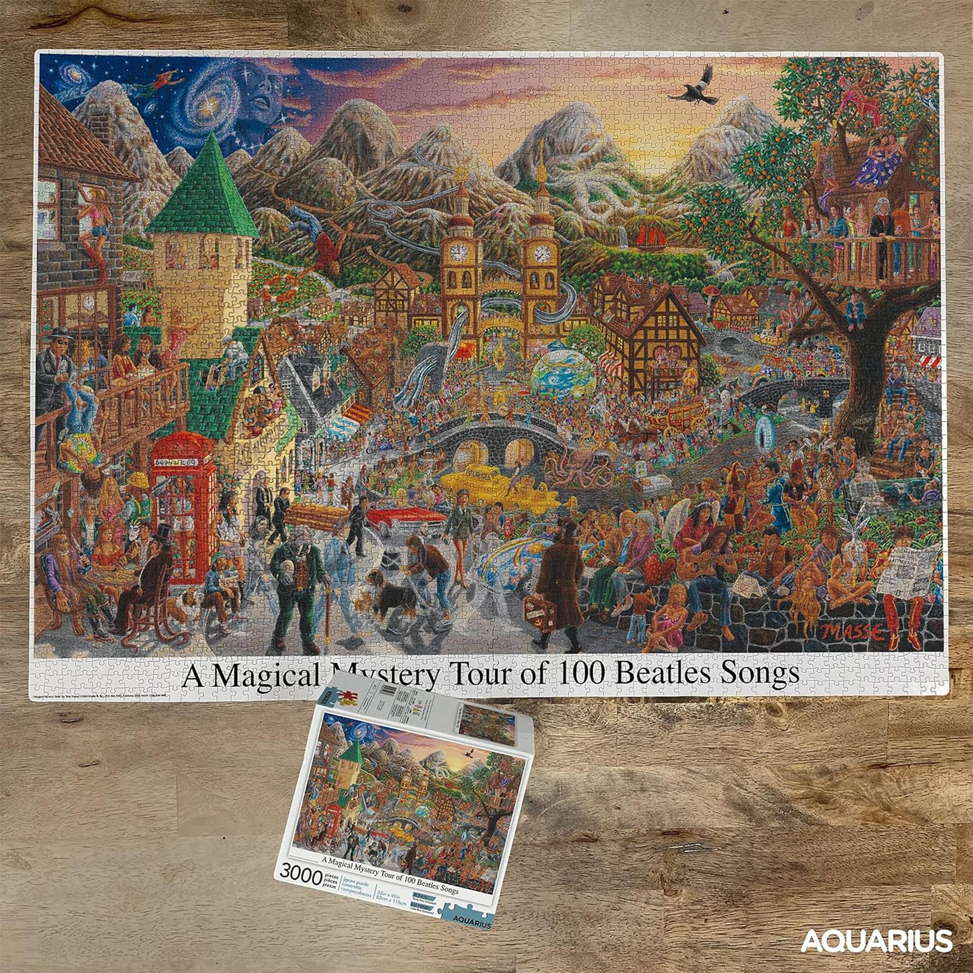 The Beatles Magical Mystery Tour of 100 Songs 3000 Piece Jigsaw Puzzle