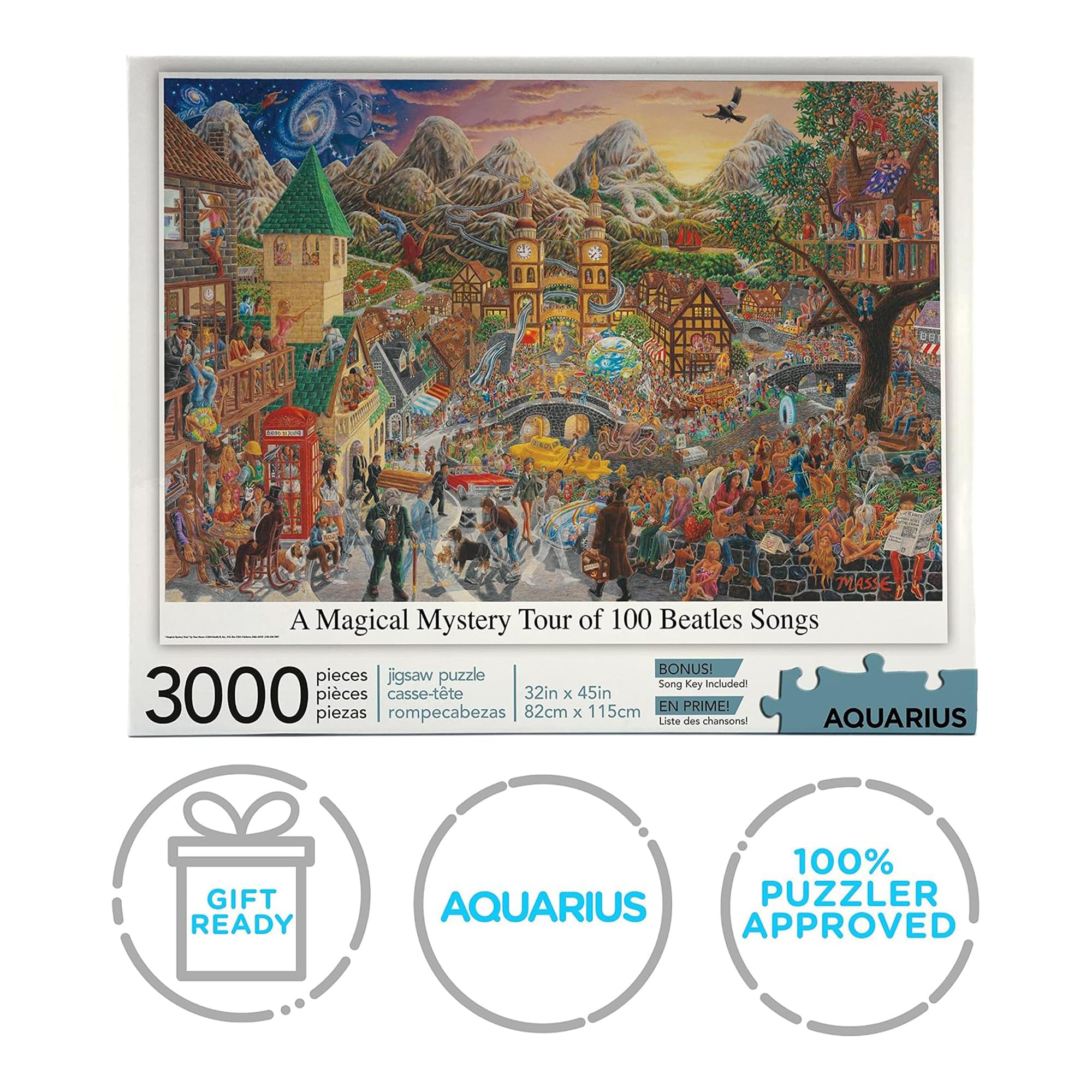 The Beatles Magical Mystery Tour of 100 Songs 3000 Piece Jigsaw Puzzle