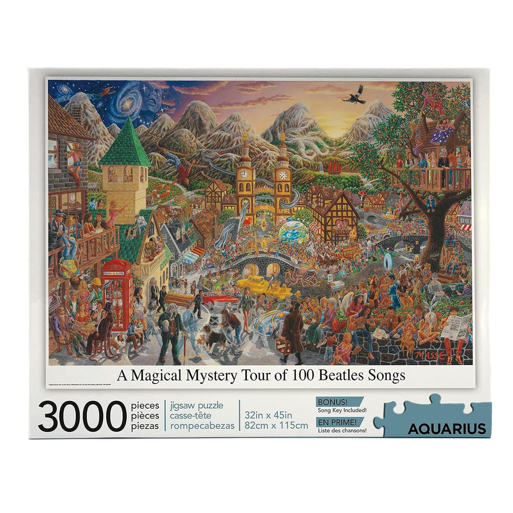 The Beatles Magical Mystery Tour of 100 Songs 3000 Piece Jigsaw Puzzle