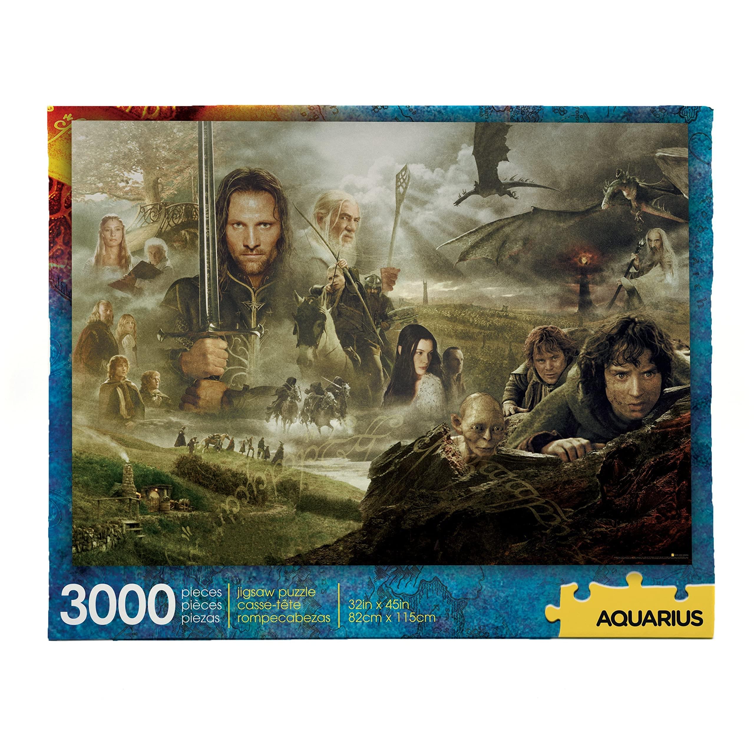 The Lord of the Rings Saga 3000 Piece Jigsaw Puzzle