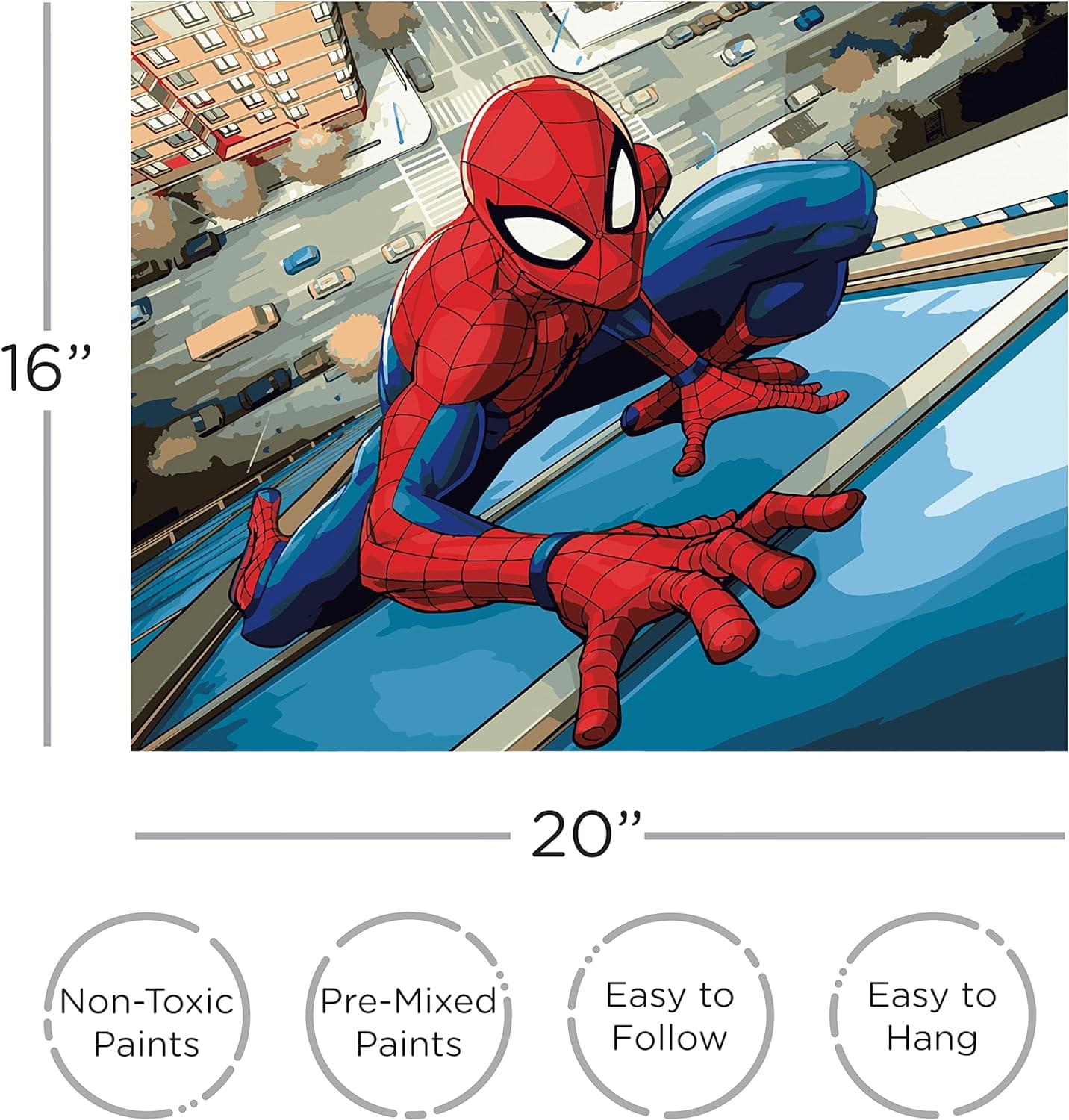 Marvel Spider-Man Art-By-Numbers Craft Kit