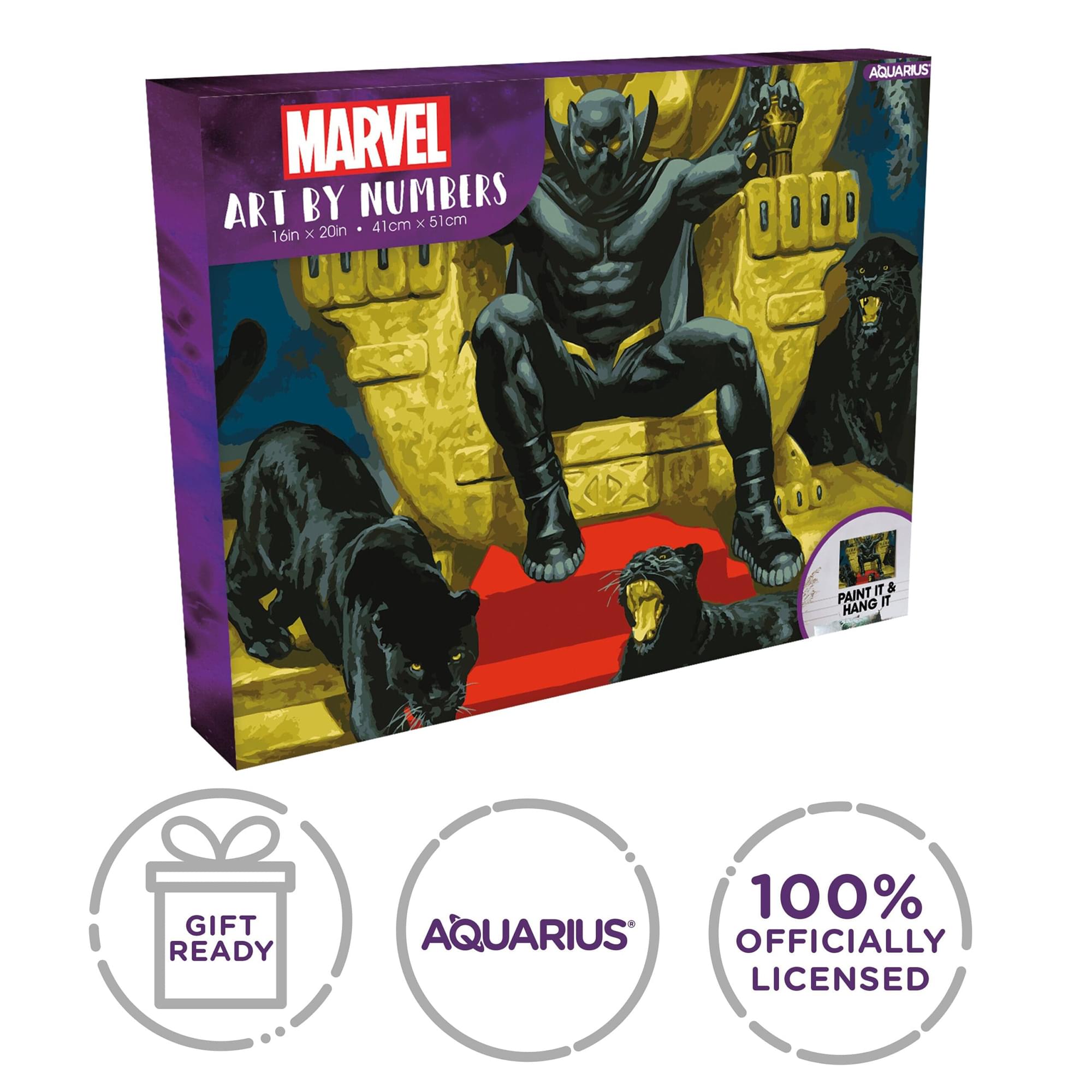 Marvel Black Panther Art By Numbers Painting Kit
