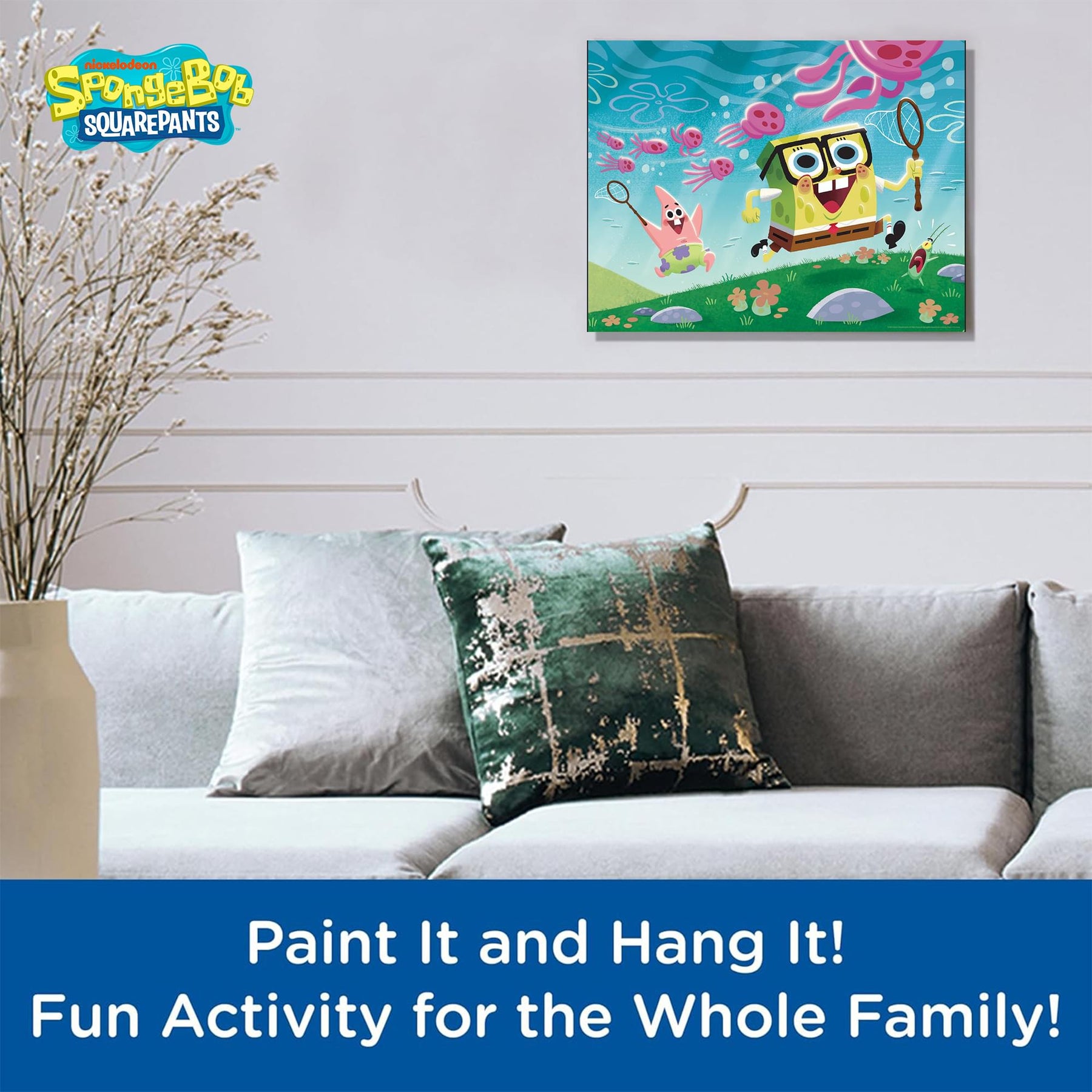 SpongeBob SquarePants Art By Numbers Painting Kit | 16 x 20 Inches