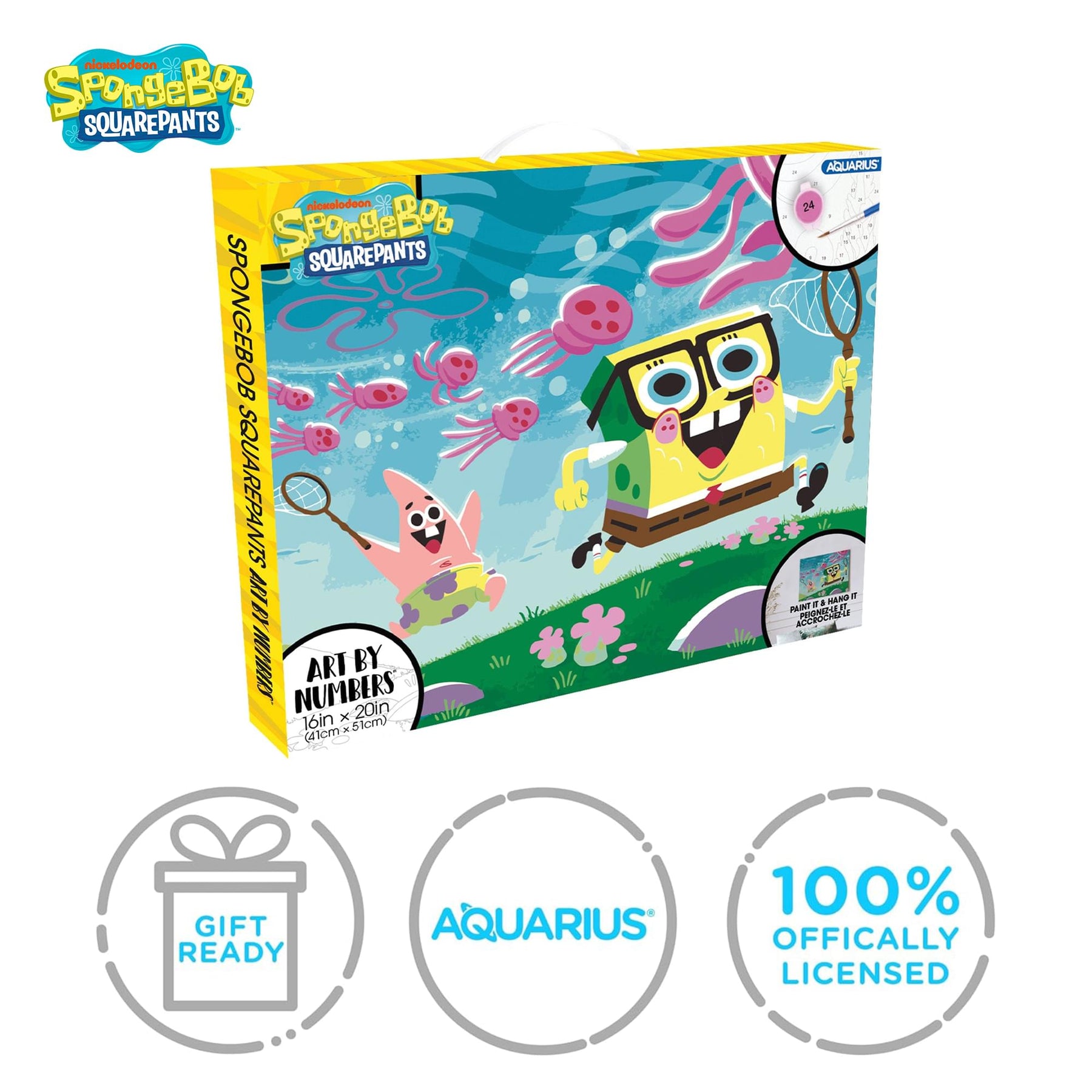SpongeBob SquarePants Art By Numbers Painting Kit | 16 x 20 Inches