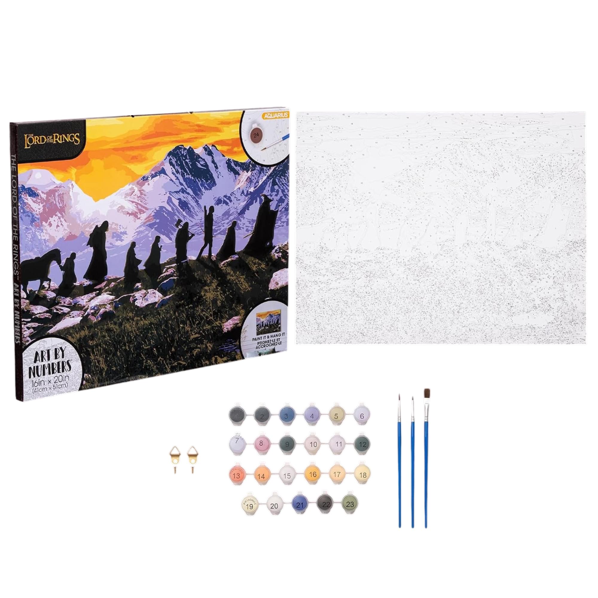 The Lord Of The Rings Art By Numbers Painting Kit | 16 x 20 Inches
