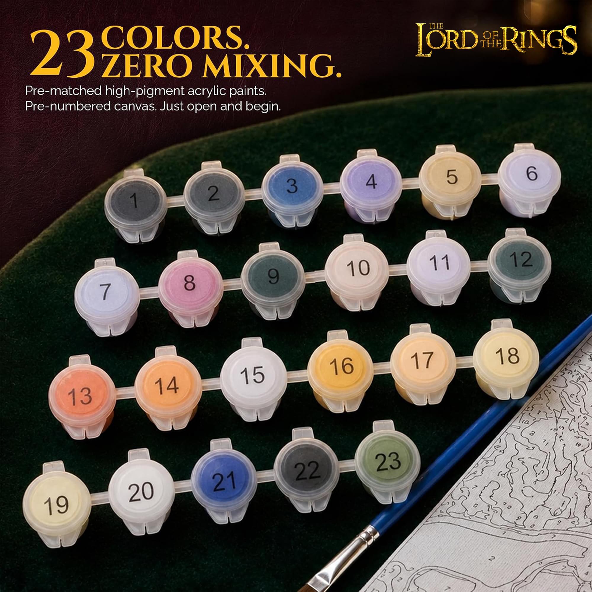 The Lord Of The Rings Art By Numbers Painting Kit | 16 x 20 Inches