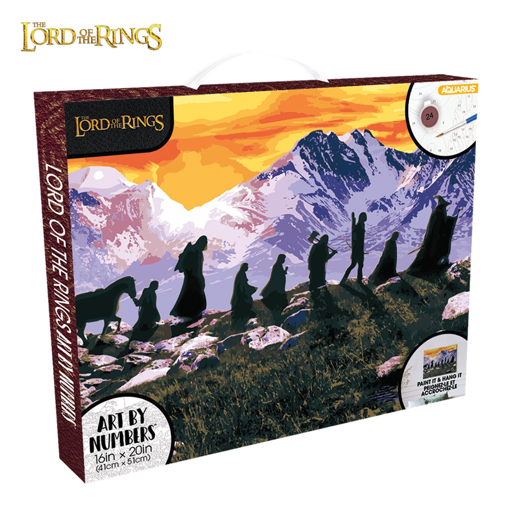 The Lord Of The Rings Art By Numbers Painting Kit | 16 x 20 Inches