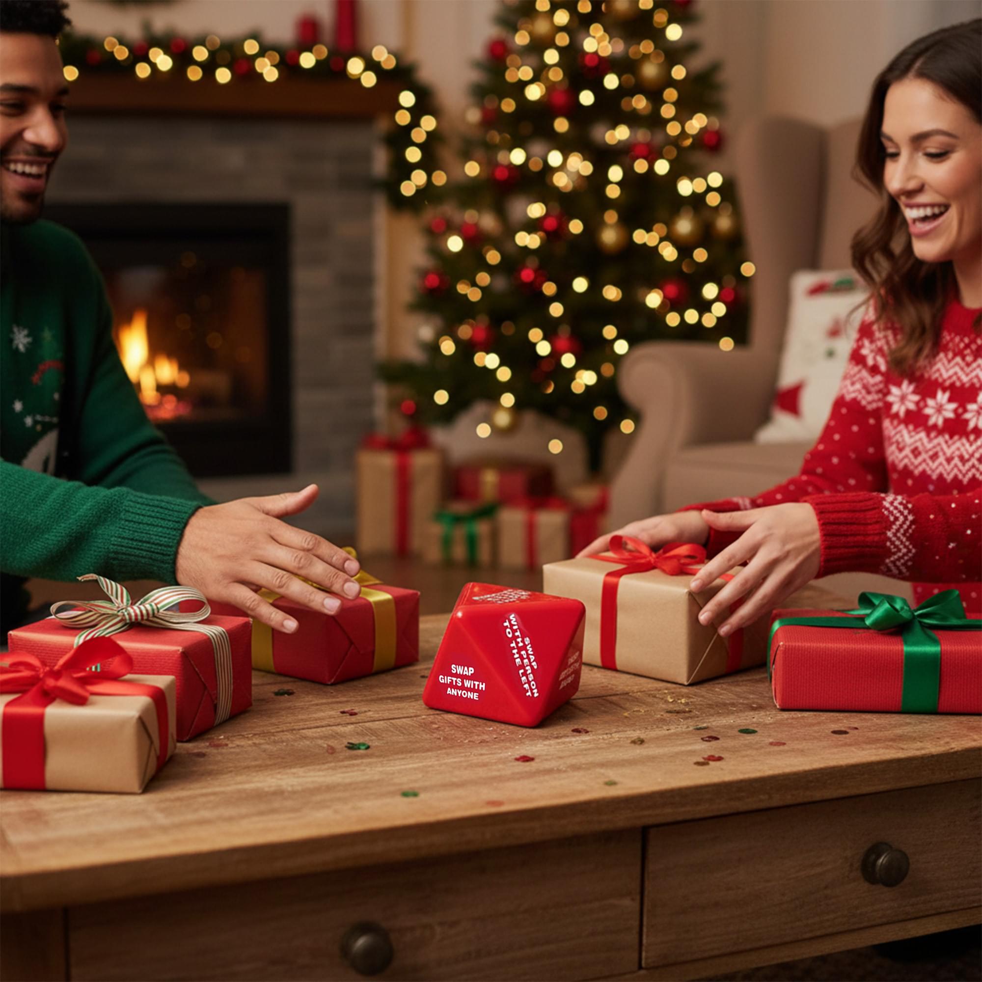 Santa Swap 8-Sided Mini Dice Rolling Game