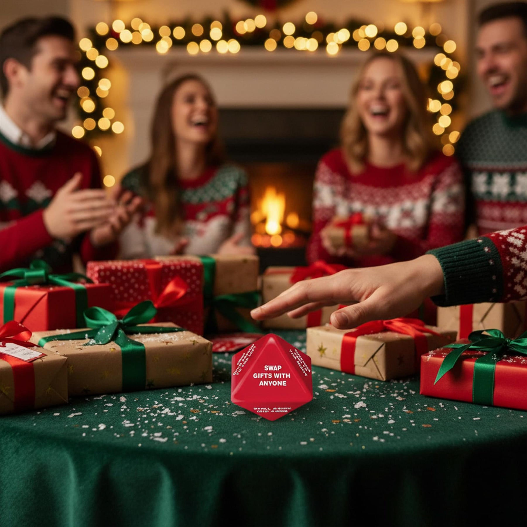 Santa Swap 8-Sided Mini Dice Rolling Game