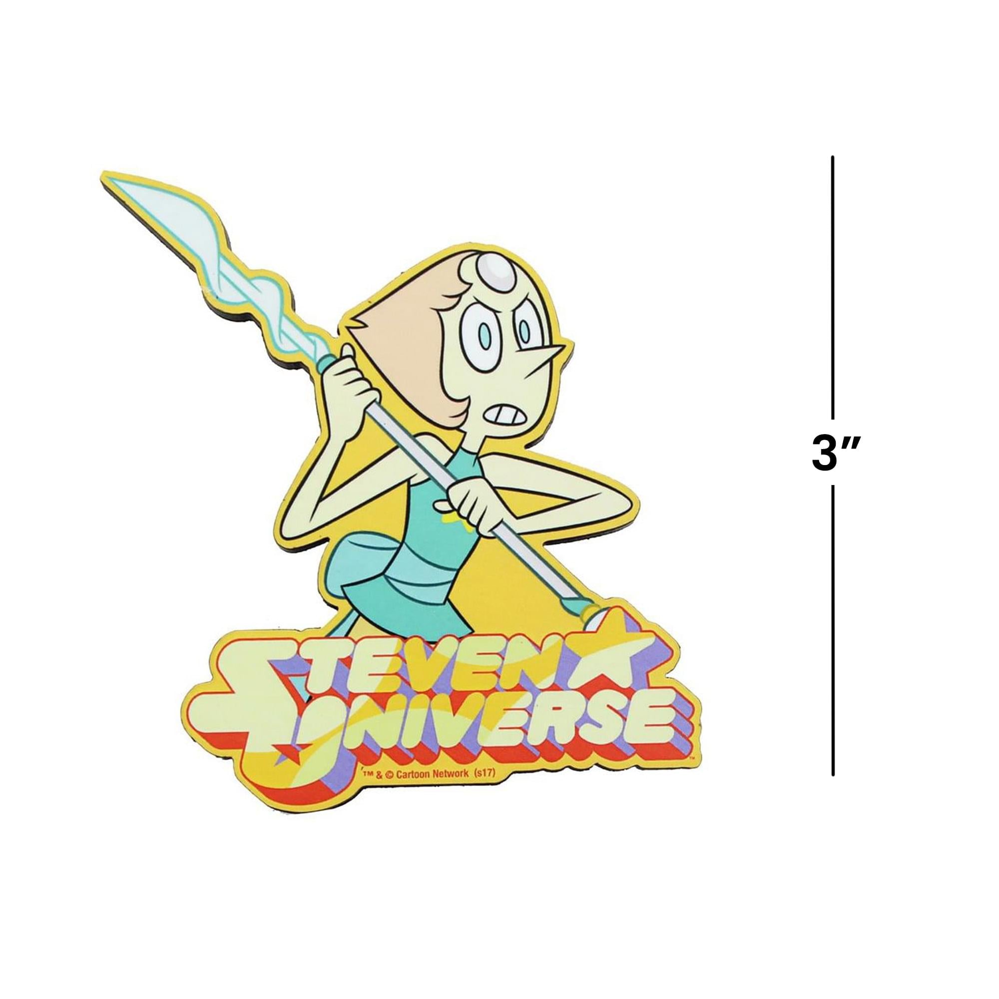 Steven Universe Crystal Gem Pearl 3" Funky Chunky Wood Magnet
