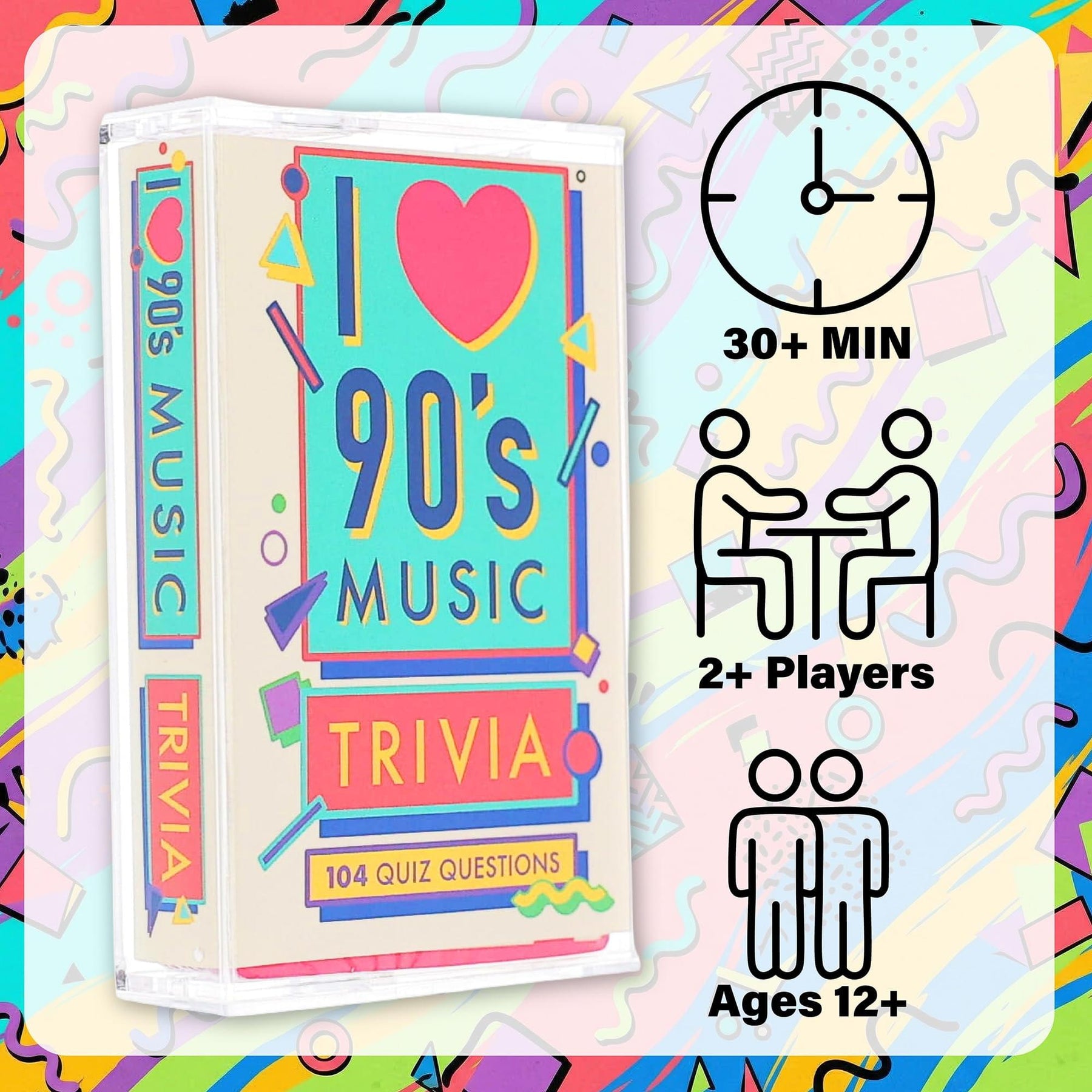 90s Music Trivia Card Game