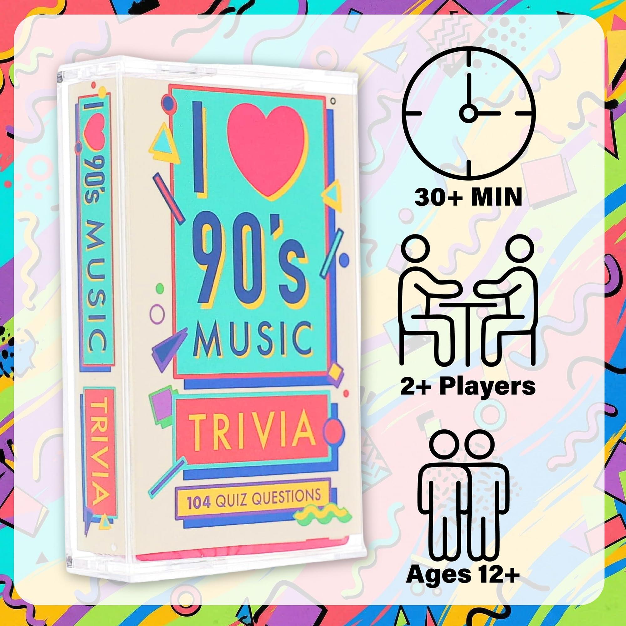 90s Music Trivia Card Game